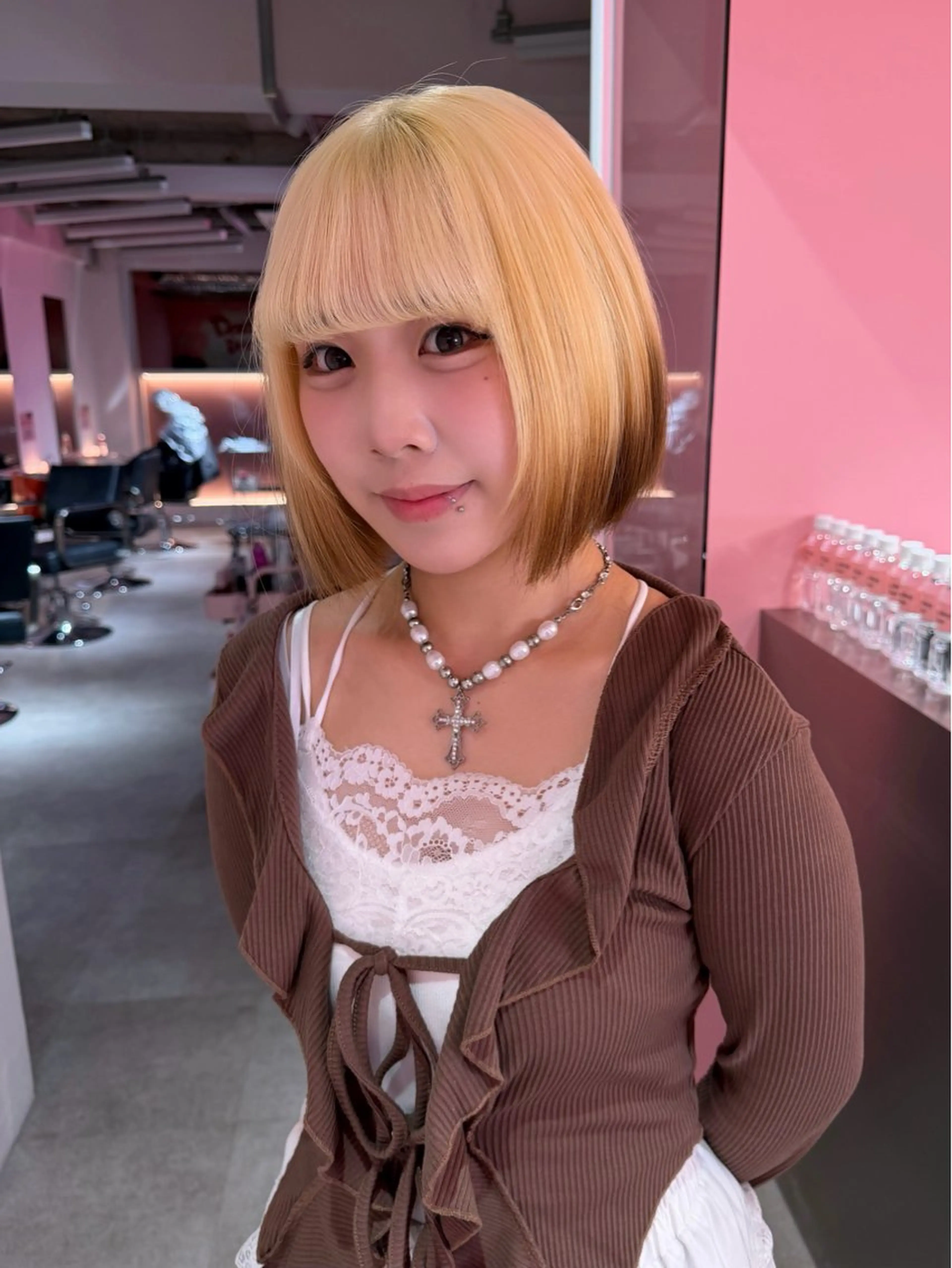 ショート ヘアカラー トリートメント ブリーチカラー 特化/MAHIROのヘアスタイル