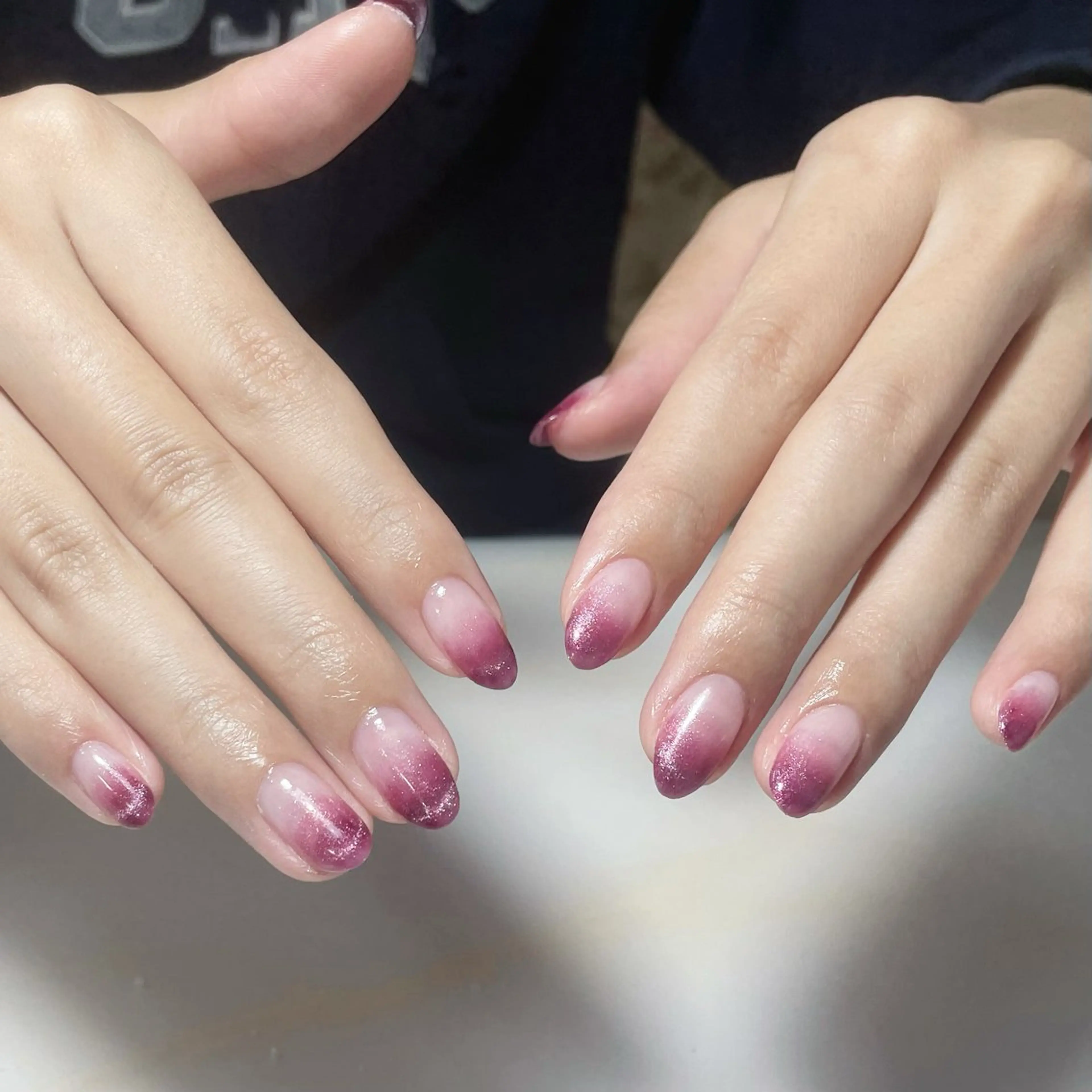 ネイル アートネイル フレンチネイル ジェルネイル グラデーション 韓国ネイル ハンドネイル 久保田 マリコのネイルデザイン