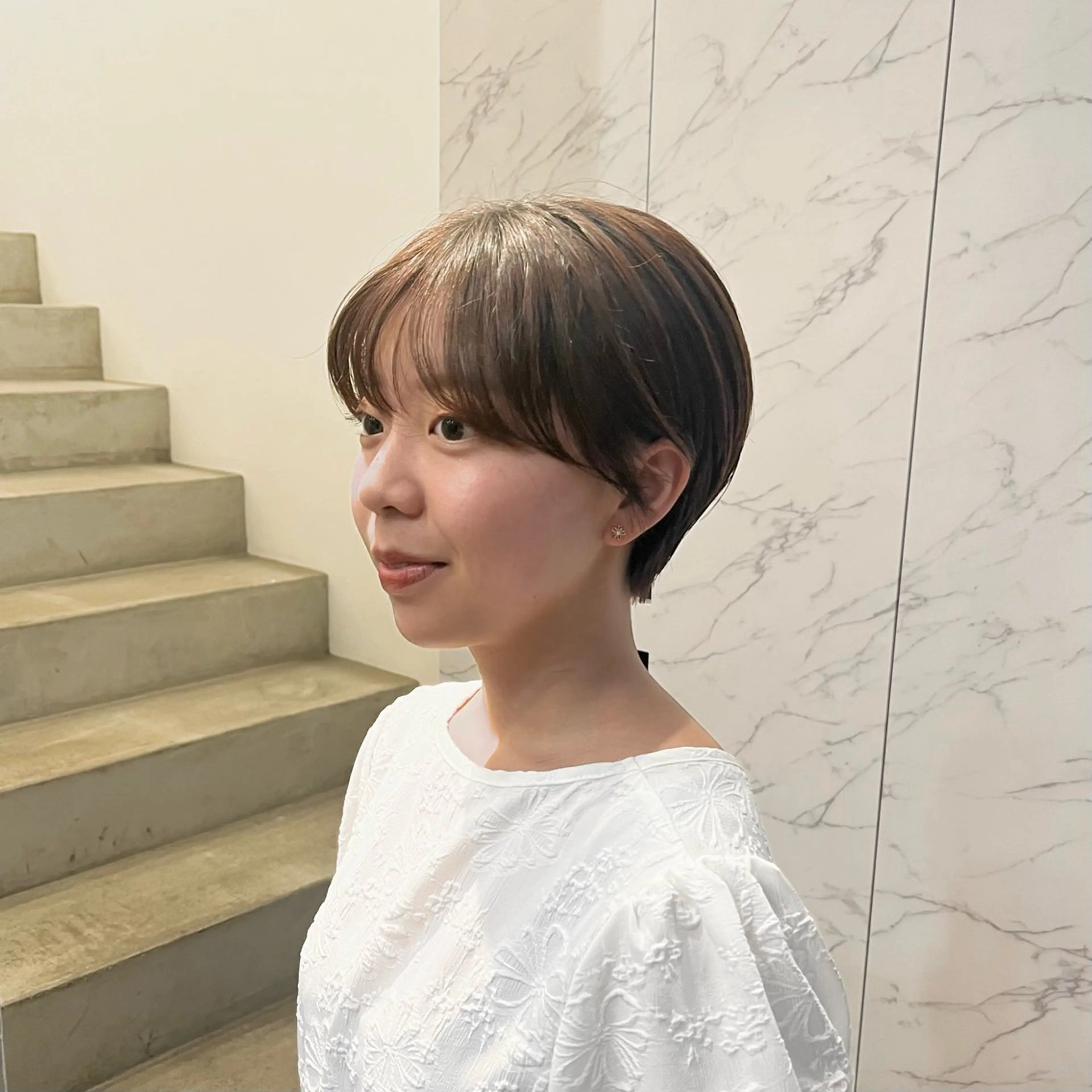 ショート 丸みショート ショートヘア カット ﾏｽﾀﾞ ｱｲﾘのヘアスタイル