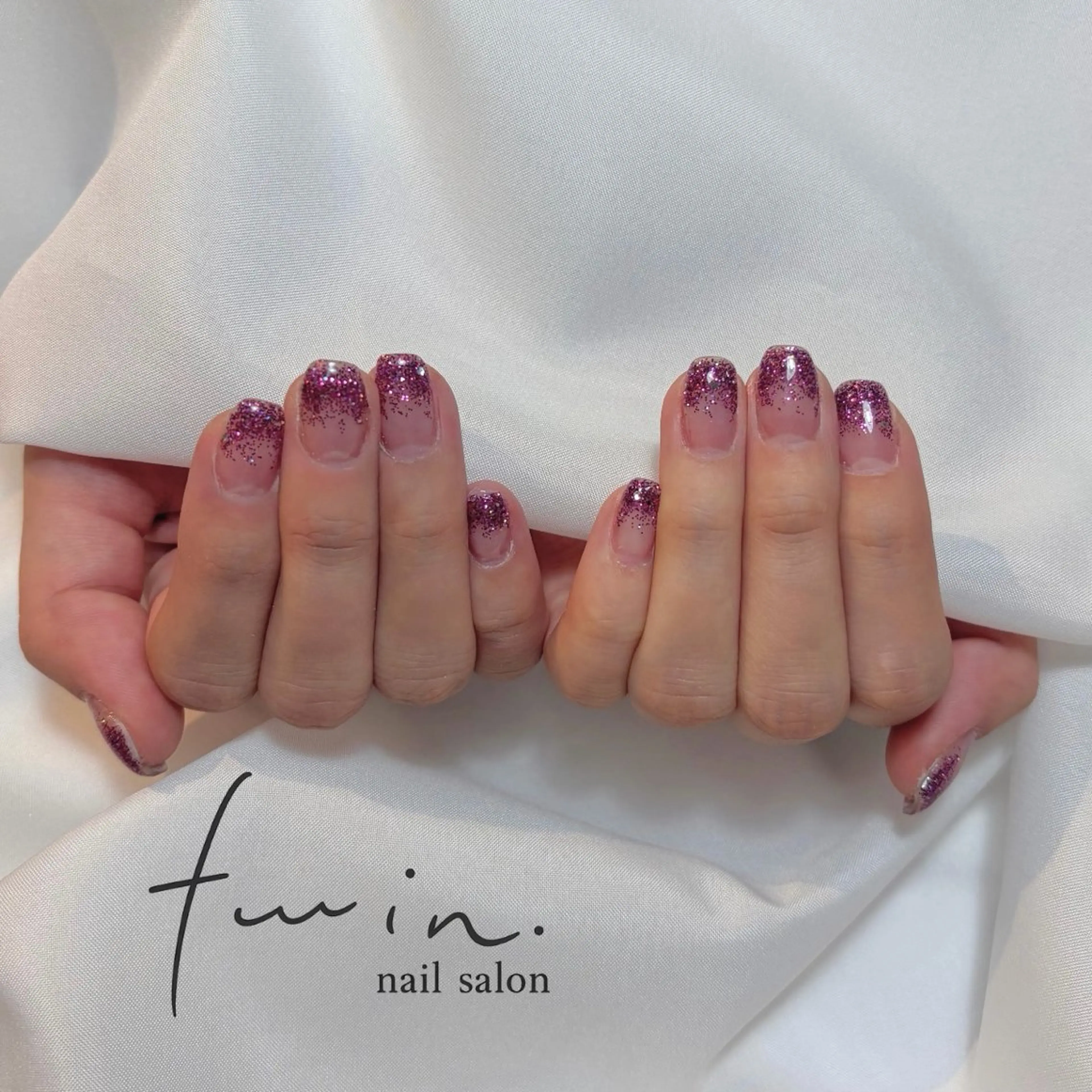 ネイル グラデーション ラメ(グリッター) ラメグラデーション twin. kanahaのネイルデザイン