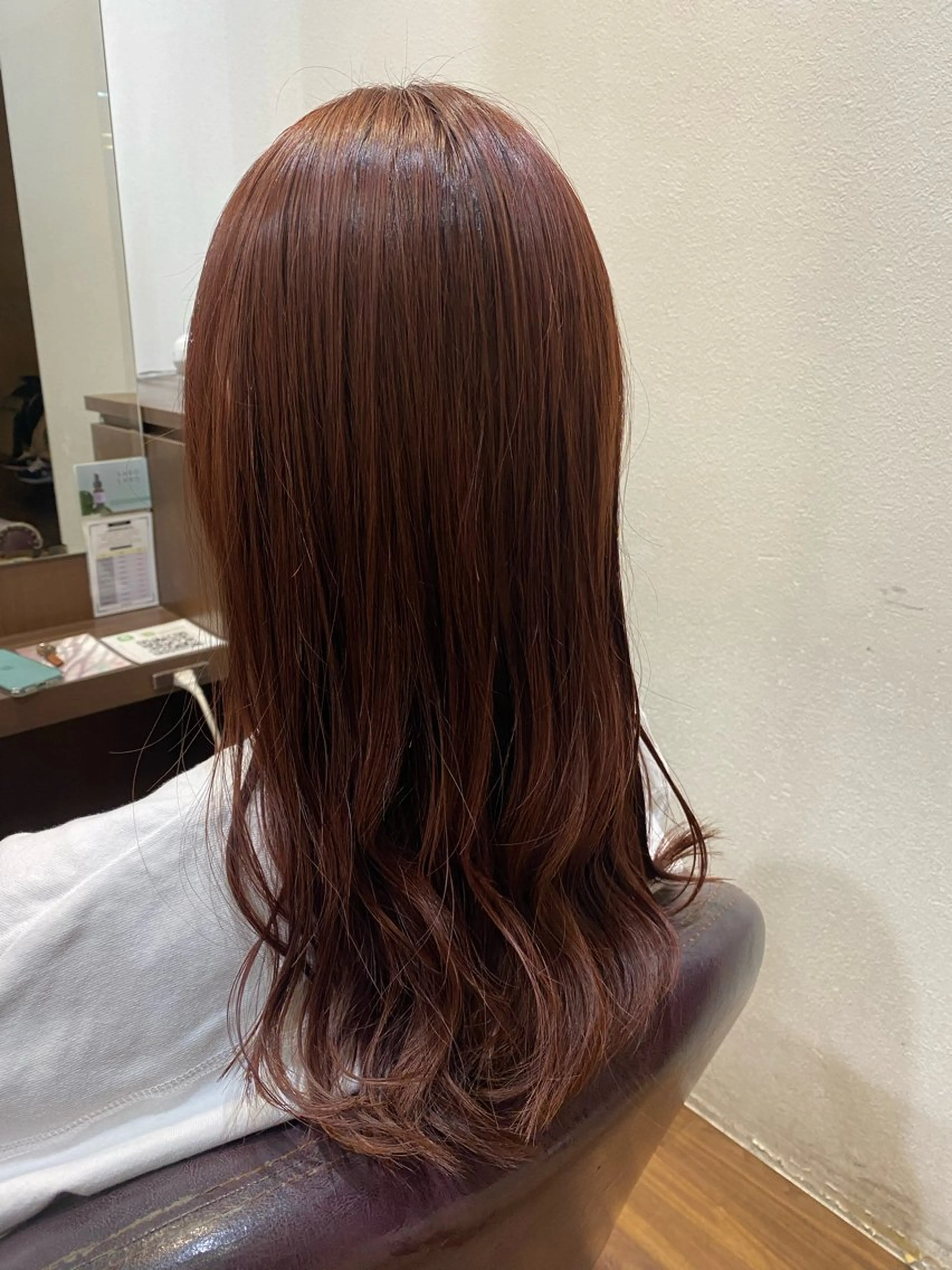 ロング カラー ピンクカラー レッドカラー カット ヘアカラー 仲井 充のヘアスタイル
