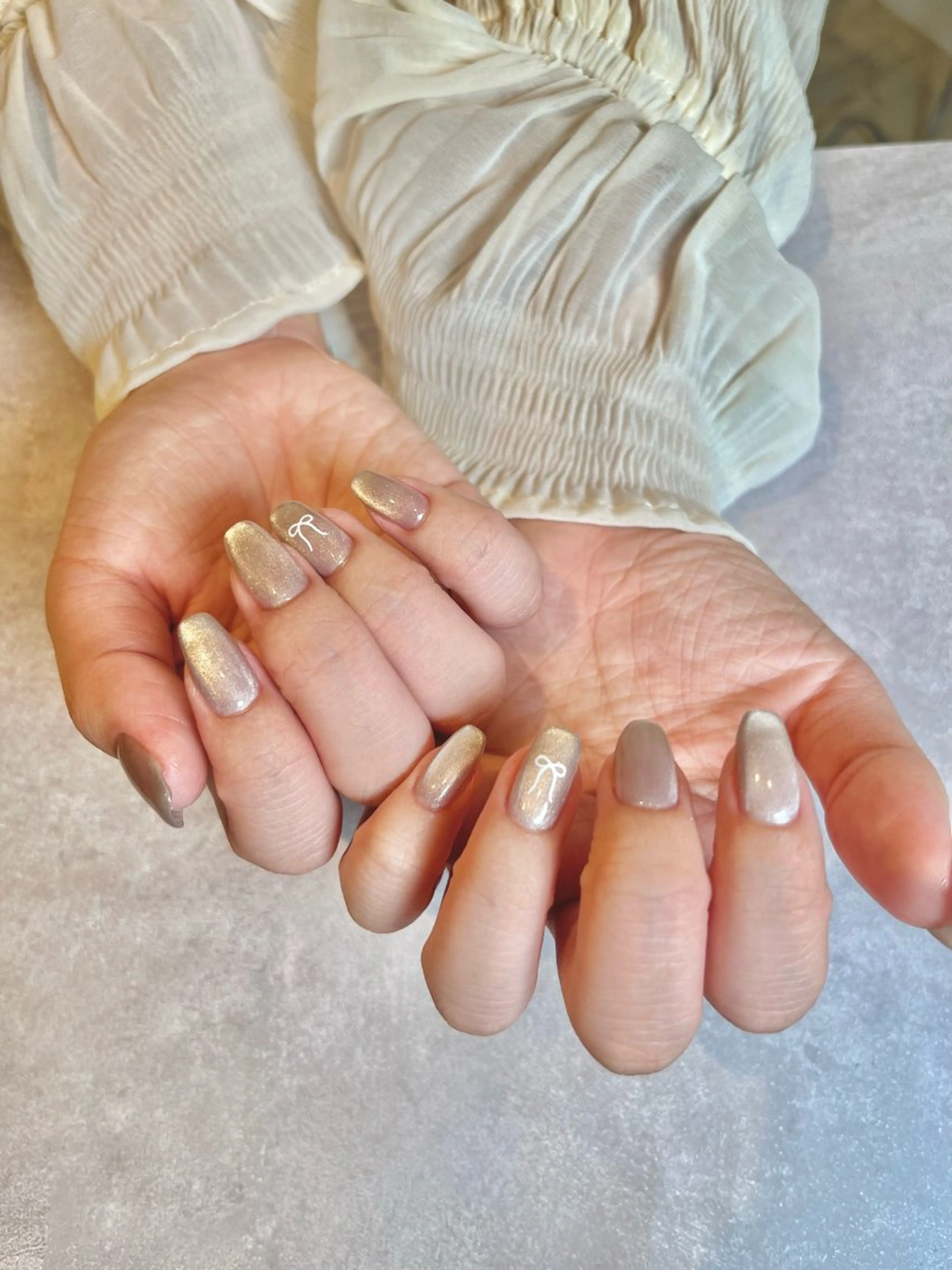 ネイル アートネイル マグネットネイル Salon&School Nail du Marche所属・阿部 美香のネイルデザイン