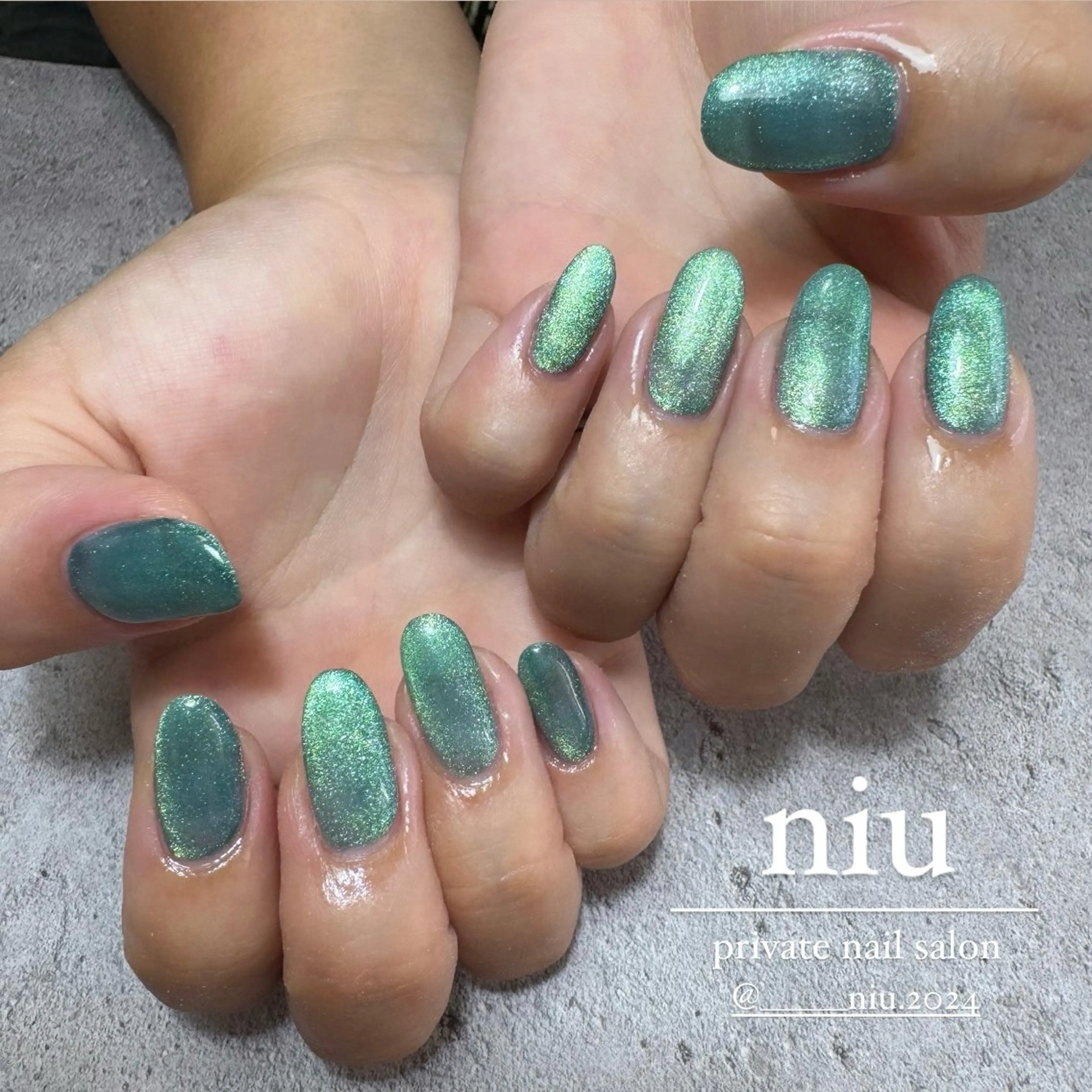 ネイル マグネットネイル nail salon niuのネイルデザイン