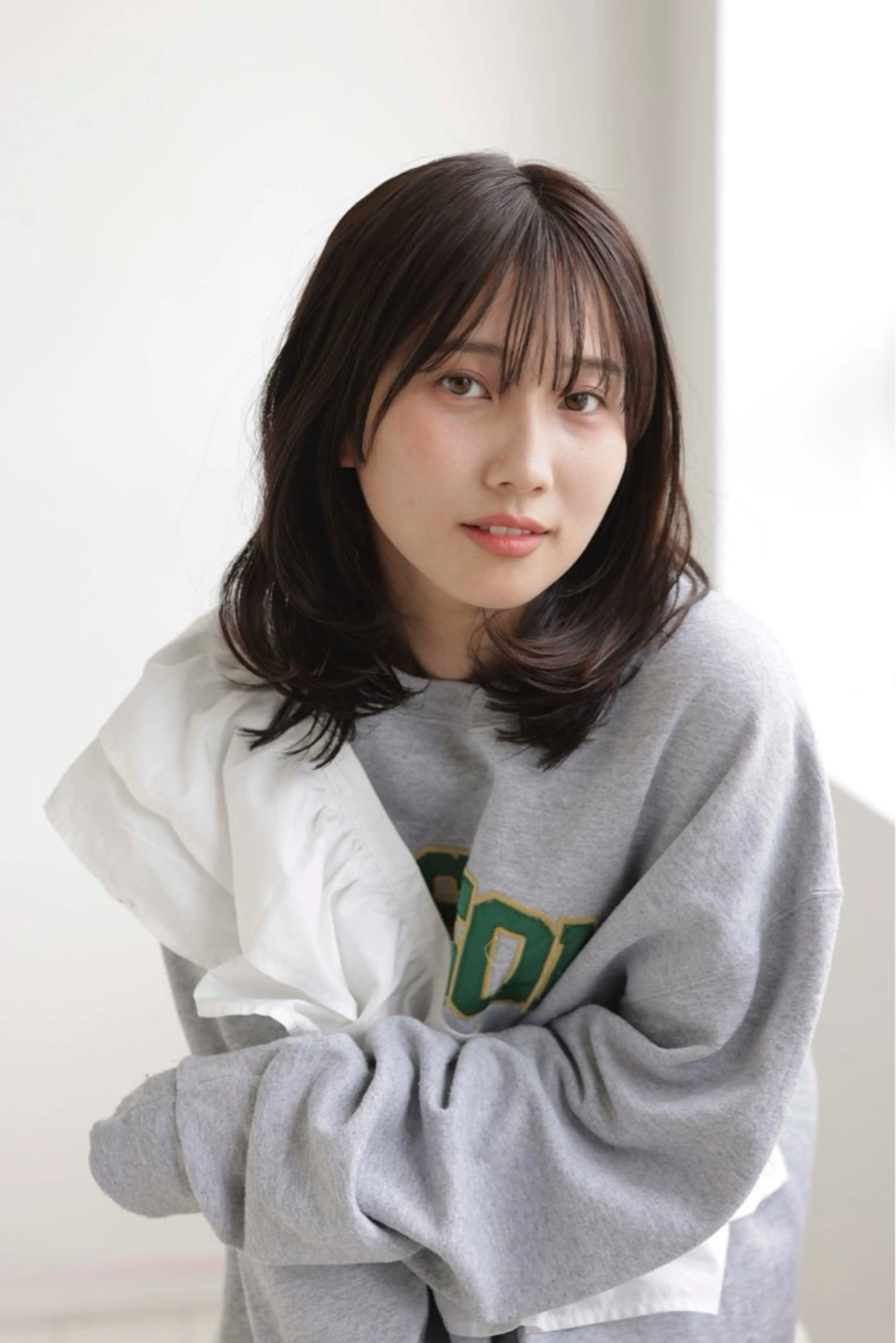 ミディアム カラー ヘアアレンジ みのり 《BASE.》のヘアスタイル