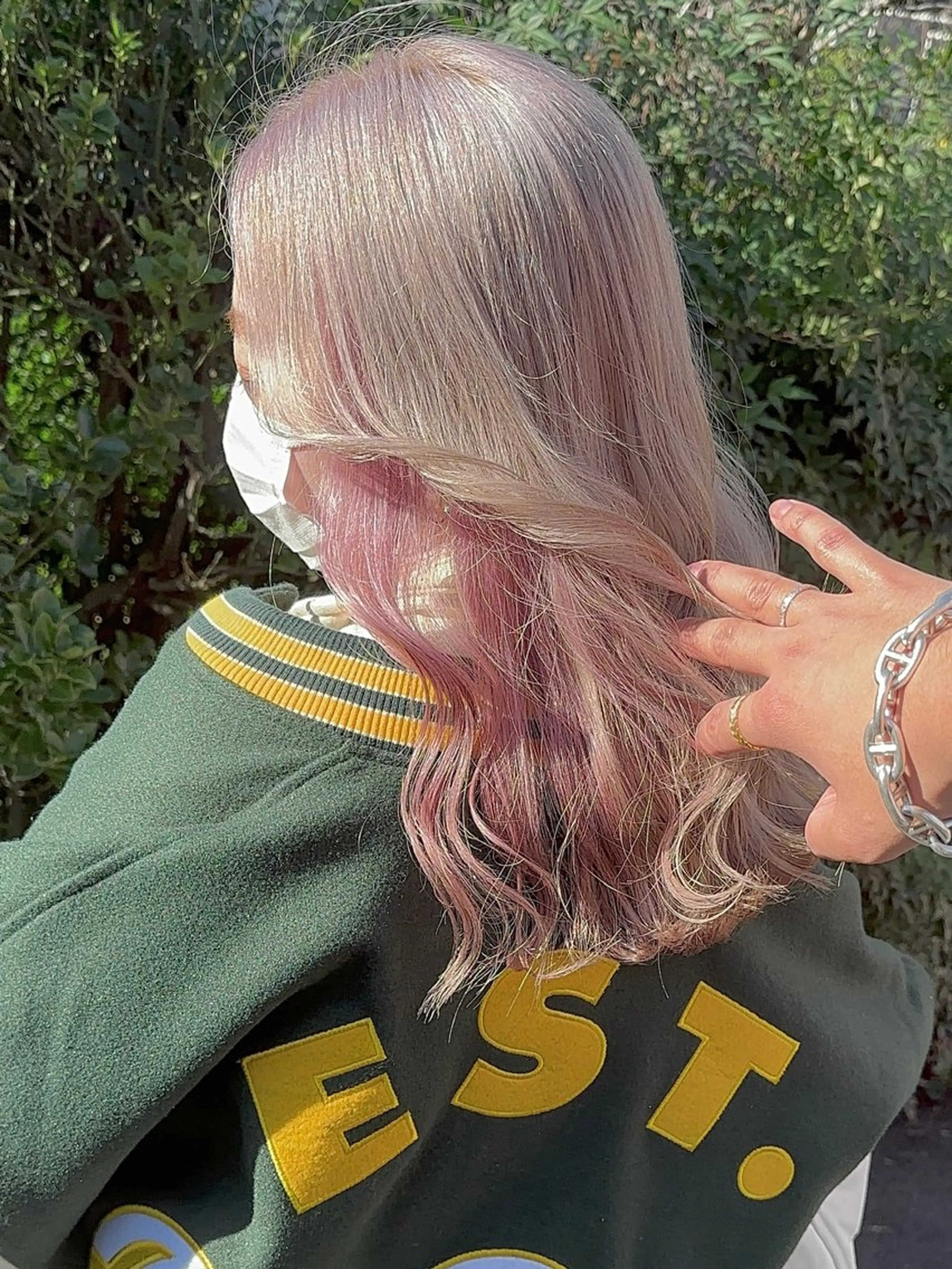 セミロング カラー ピンクカラー カット ヘアカラー トリートメント ヘアセット 💘カラー特化美容師 尾崎拓己のヘアスタイル