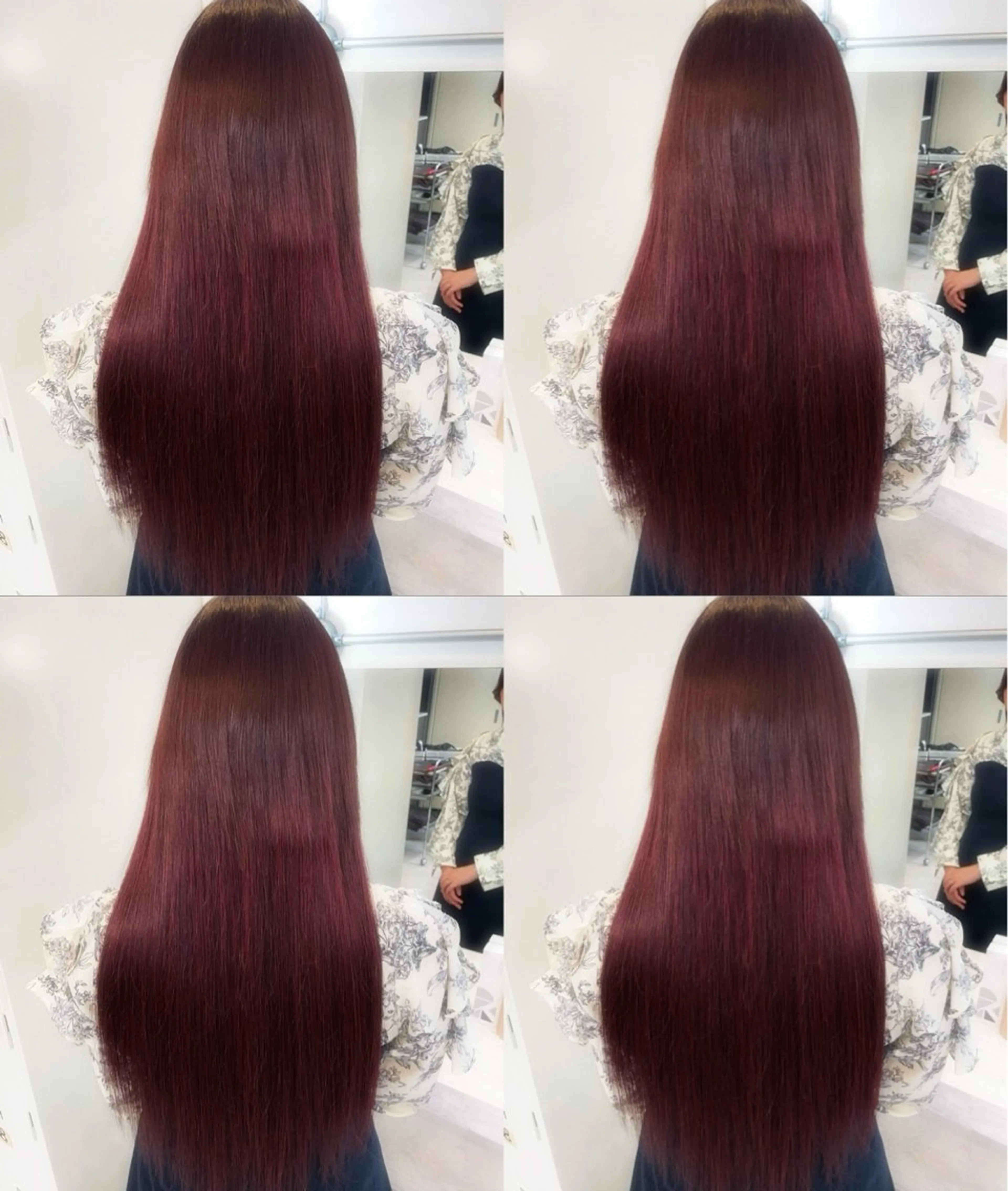 ロング カラー カット エクステ 💗韓国風シール エクステあおい💗のヘアスタイル