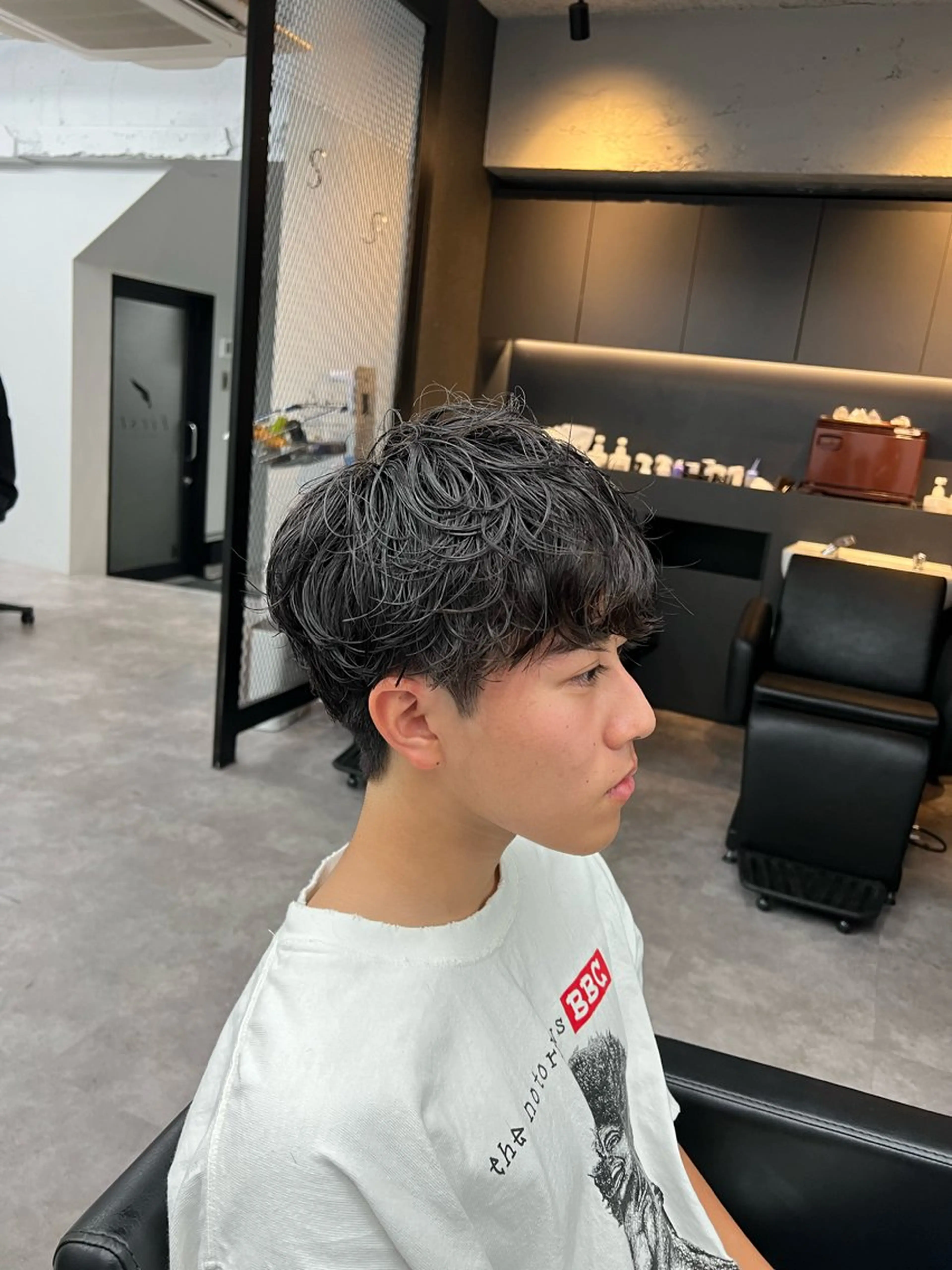 ショート メンズ マッシュ 刈り上げ 【曲がる縮毛矯正】 モデル募集🙋カツヤのヘアスタイル