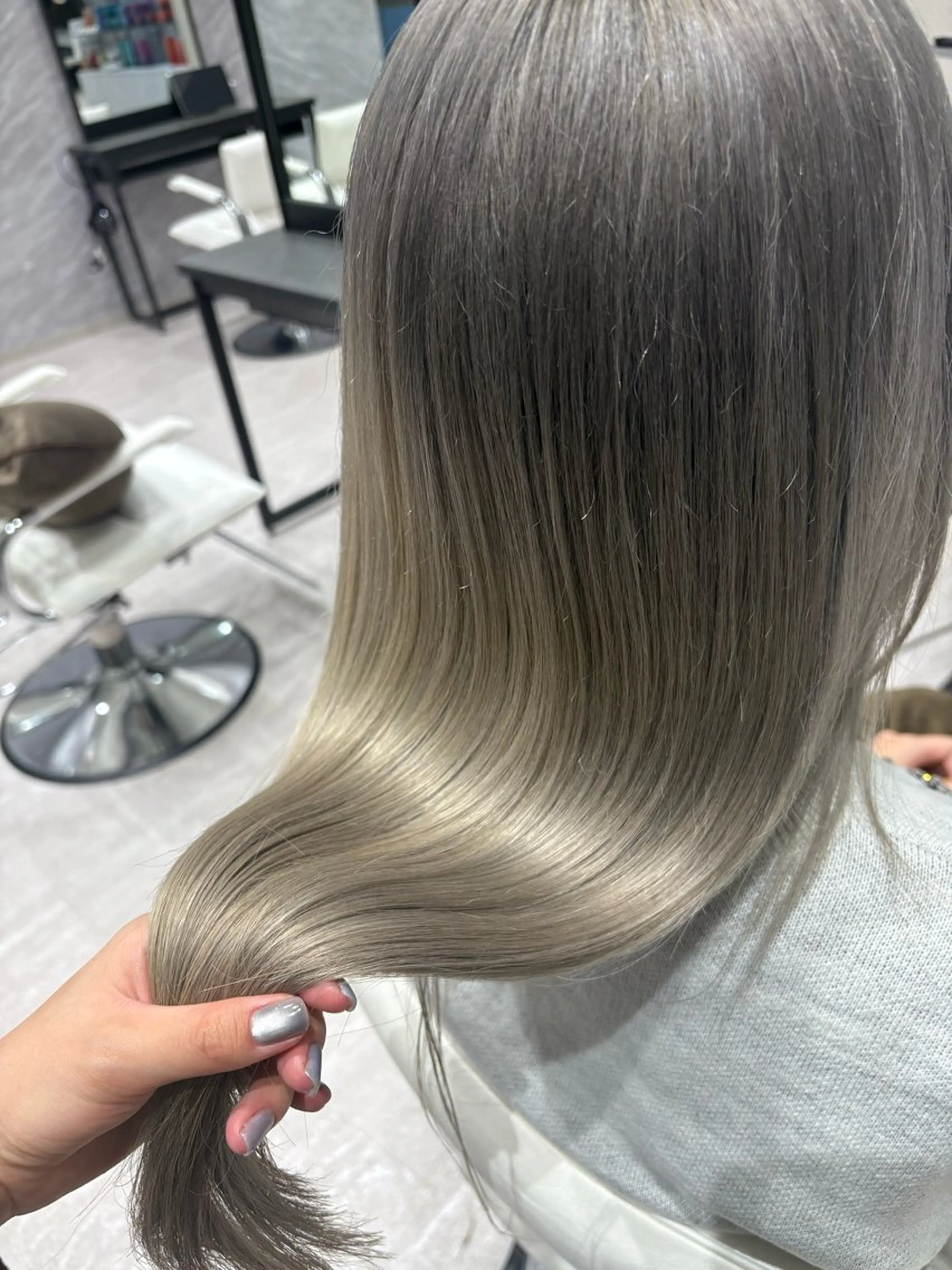 ロング カラー ヘアカラー ハイトーン/髪質改善 RENA🦢🫧のヘアスタイル