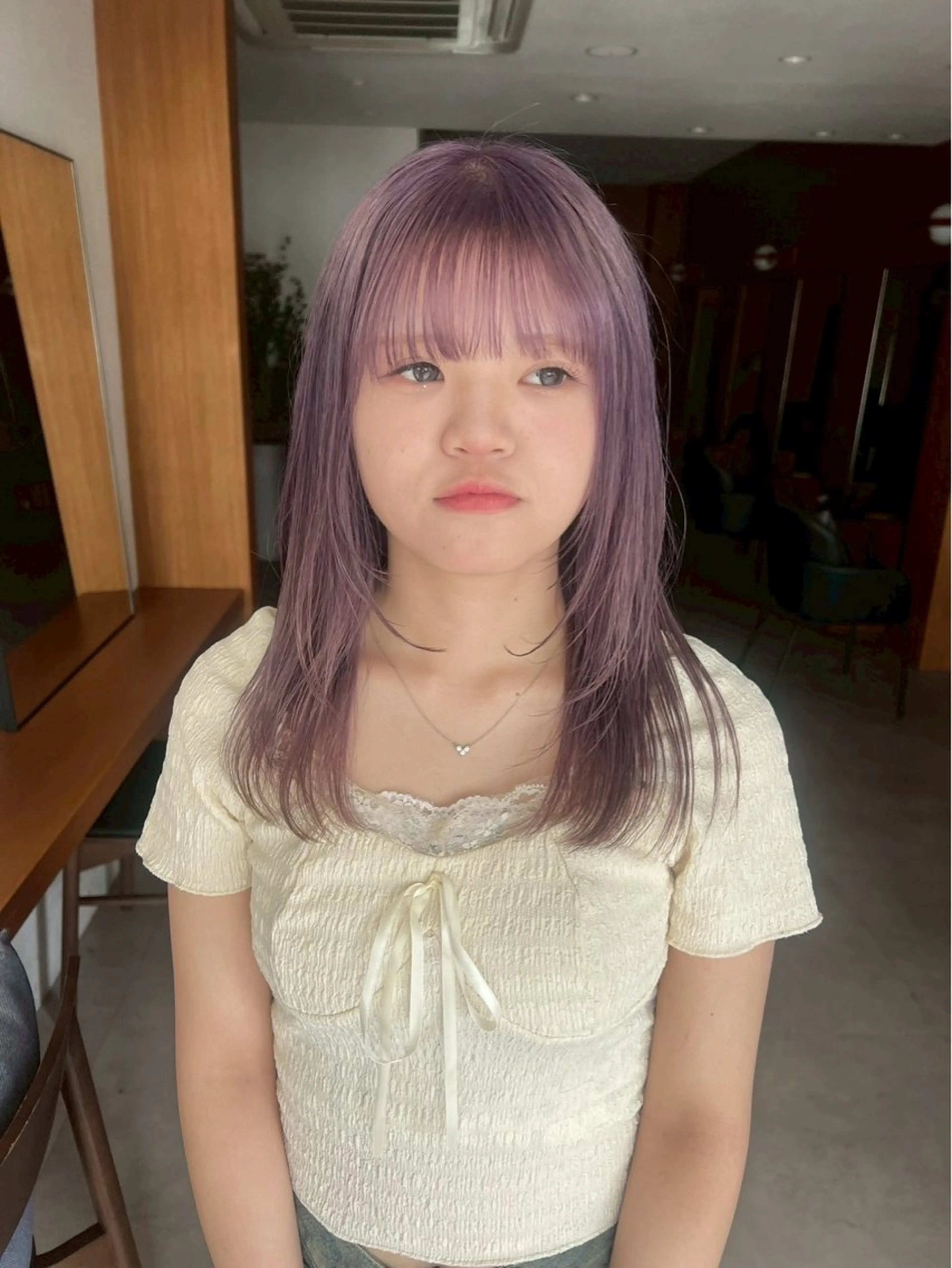 ミディアム ヘアカラー yiye aoyama所属・表参道yiye うららのヘアスタイル