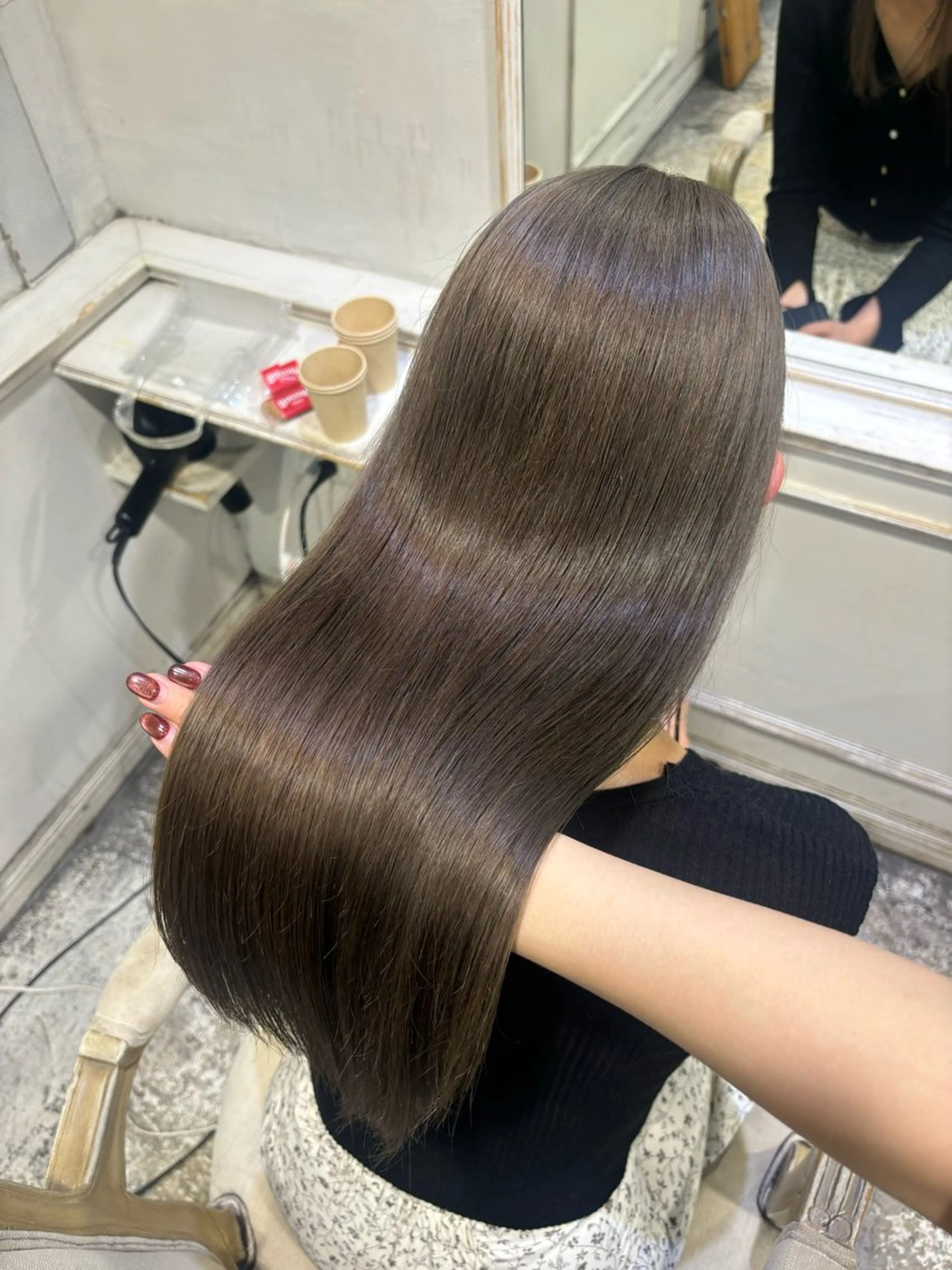 セミロング カラー ヘアカラー トリートメント 🎀世界一可愛い ガーリーヘア🎀ゆかのヘアスタイル