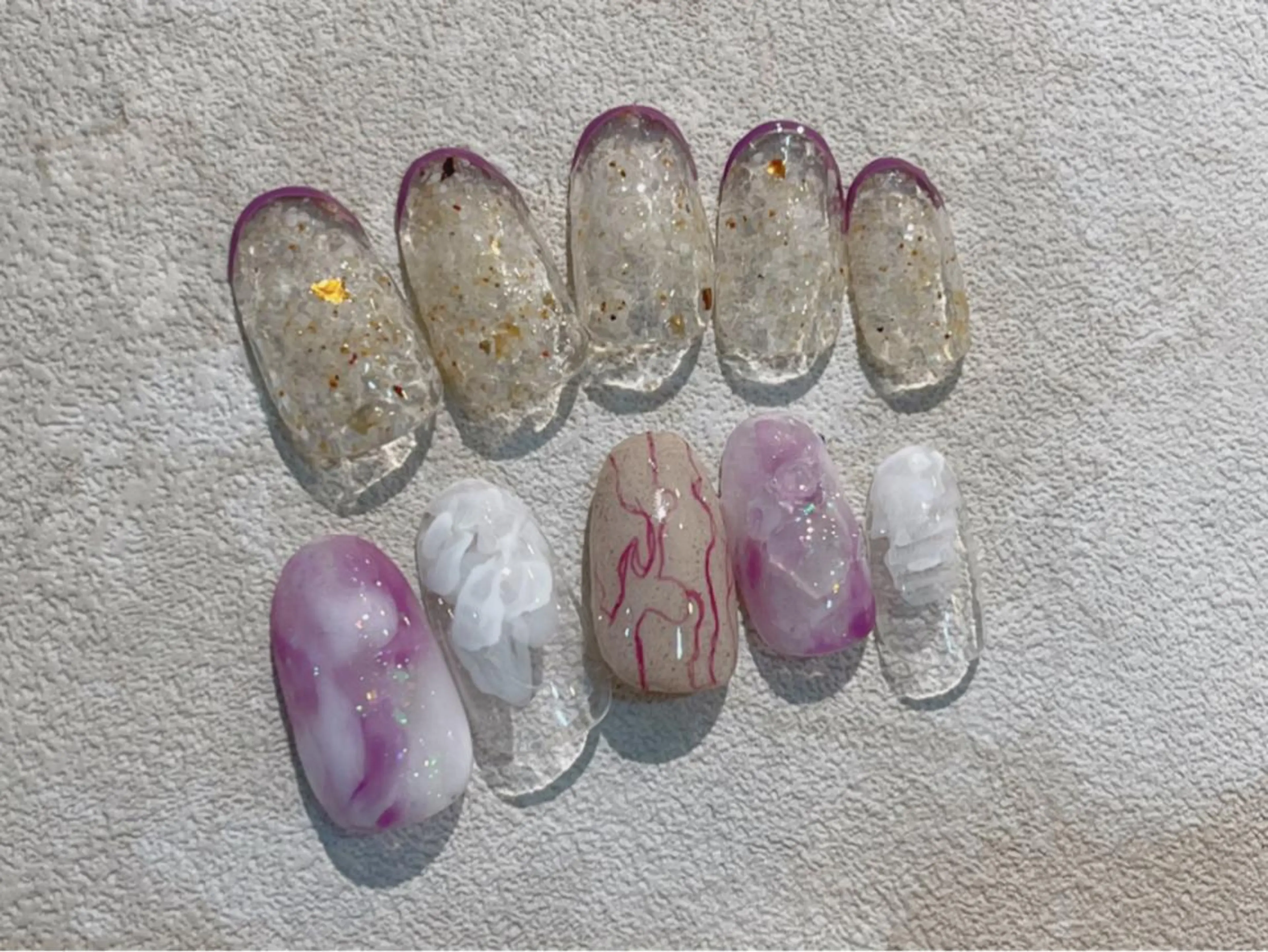 ネイル ニュアンスネイル パープル Nail Katoのネイルデザイン