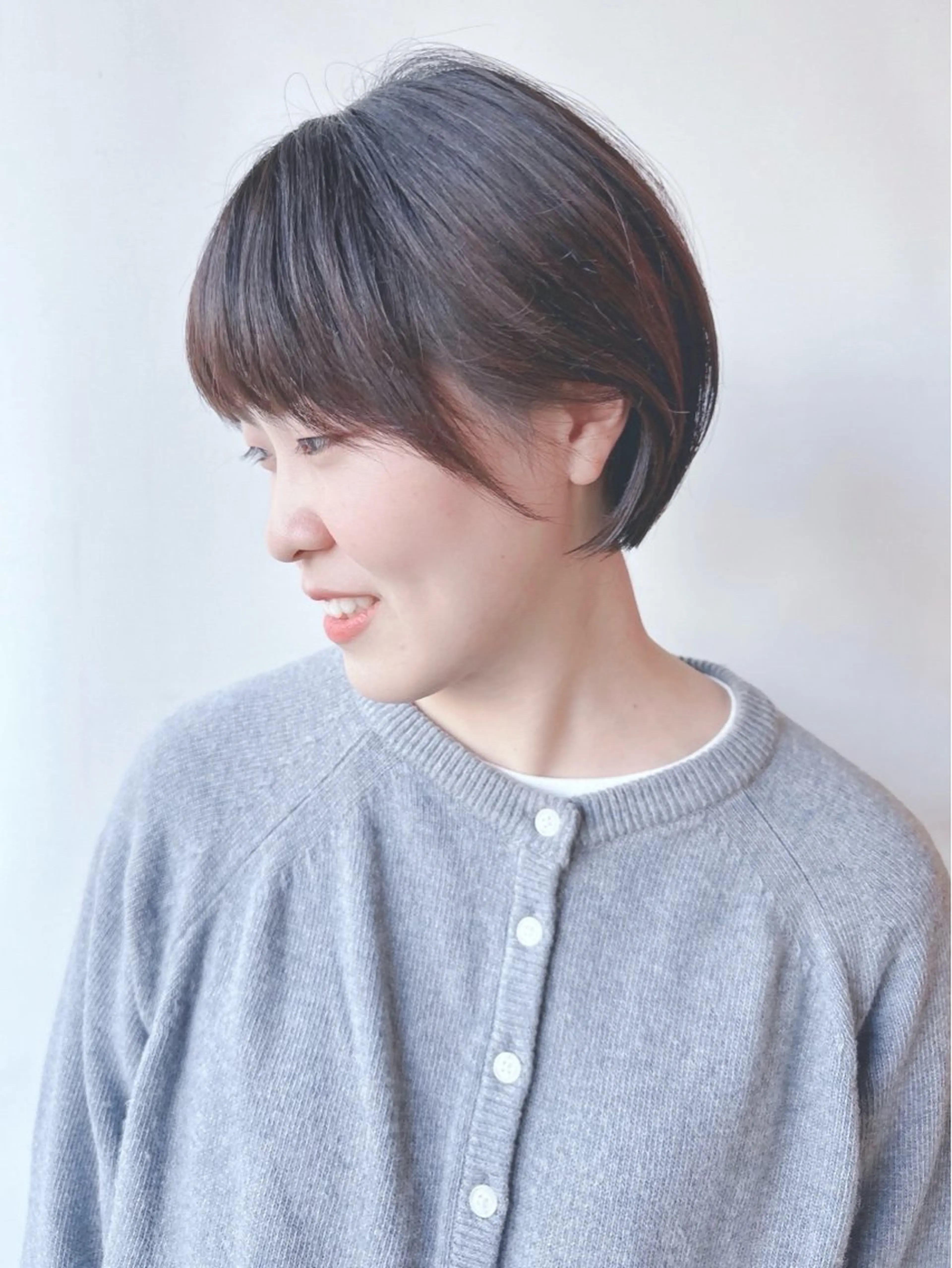 ショート カット トリートメント ヘッドスパ パーマボブ/丸みボブ /くせ毛/とういのヘアスタイル