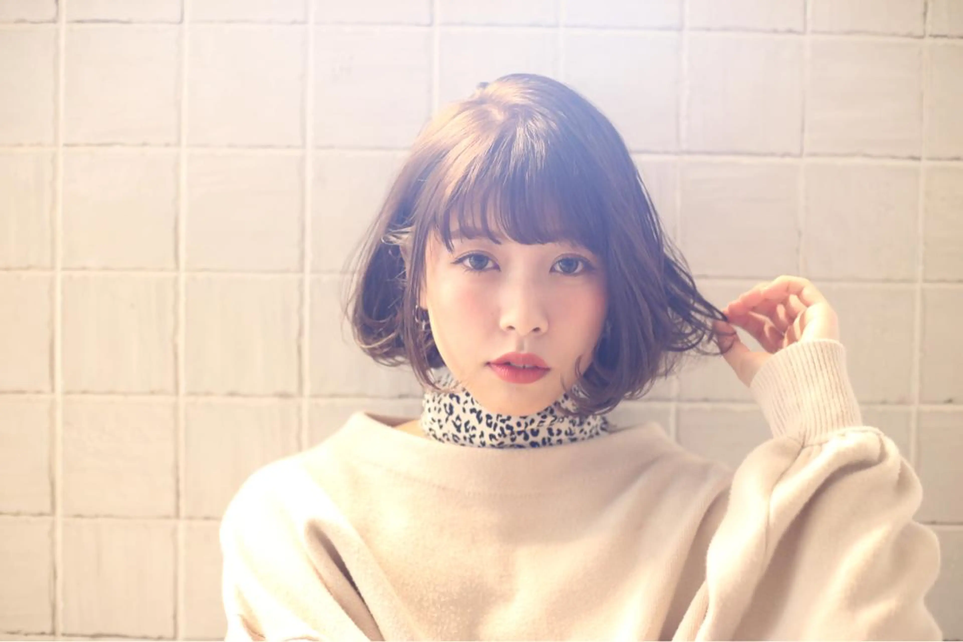 カラー 再現度&髪質改善 LISAのヘアスタイル