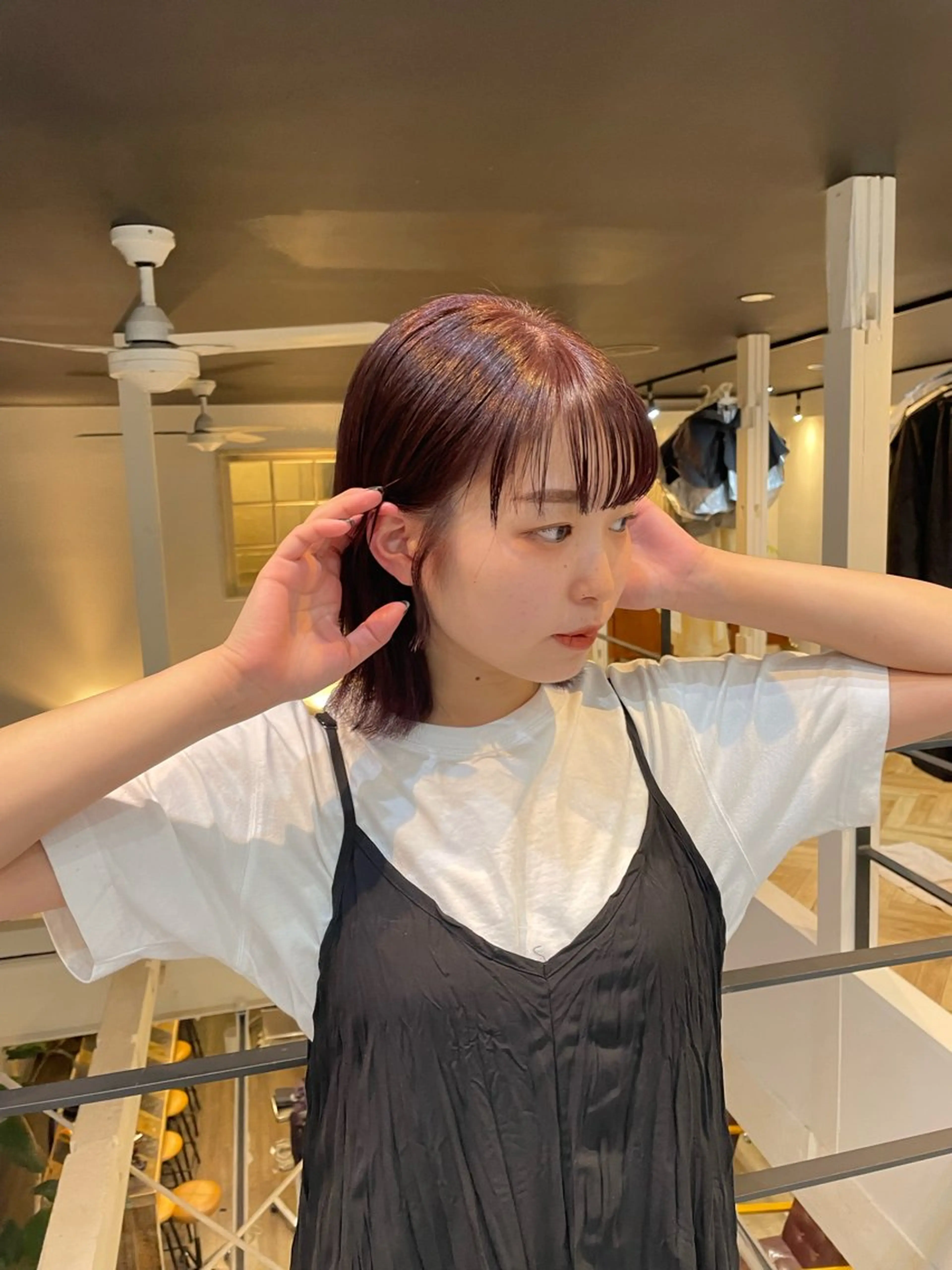 カラー 透明感グレージュ カラー大夢🫧のヘアスタイル