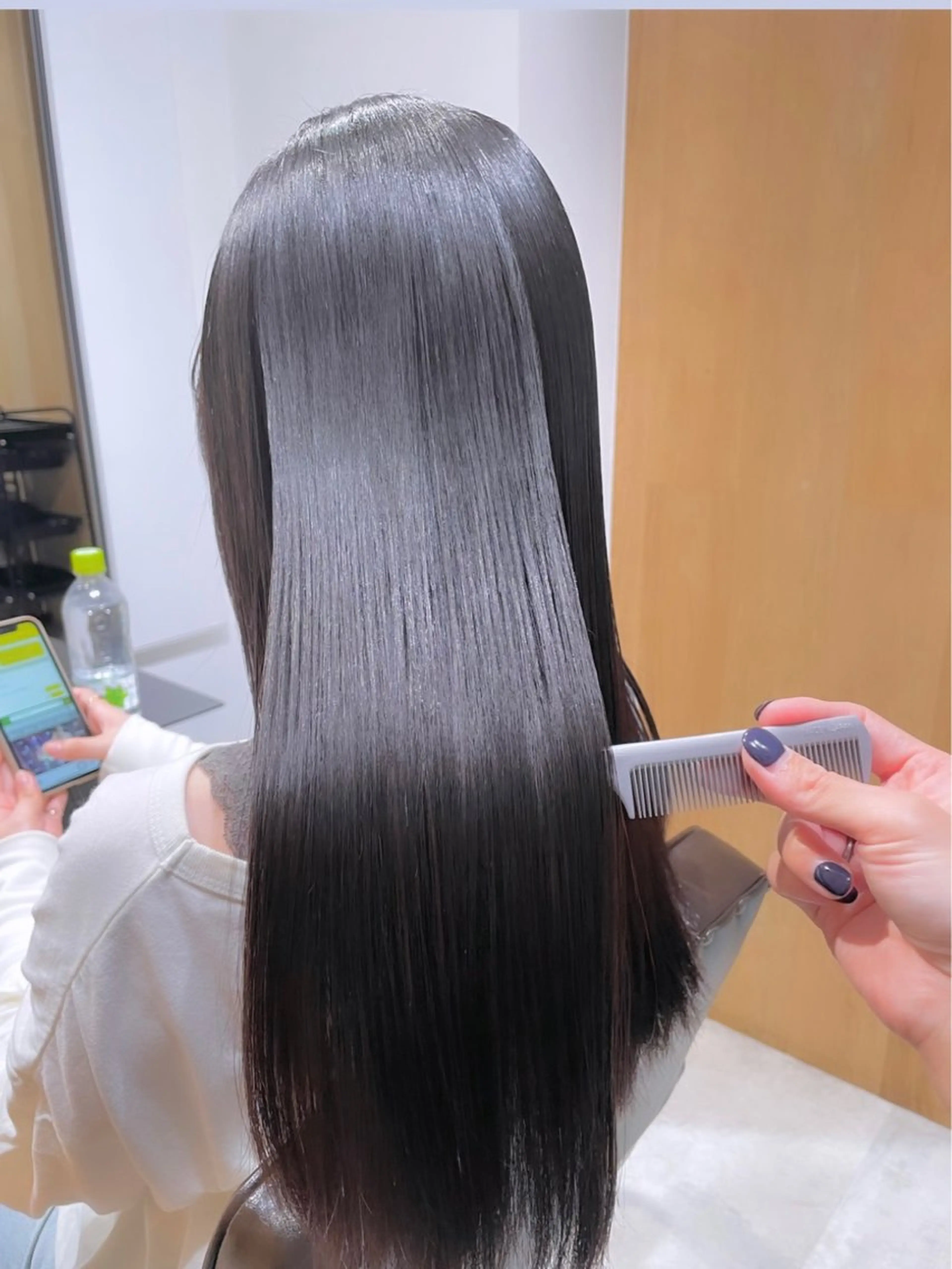 ロング カット 縮毛矯正 🩵縮毛矯正  髪質 改善 ツヤ髪🩵のヘアスタイル