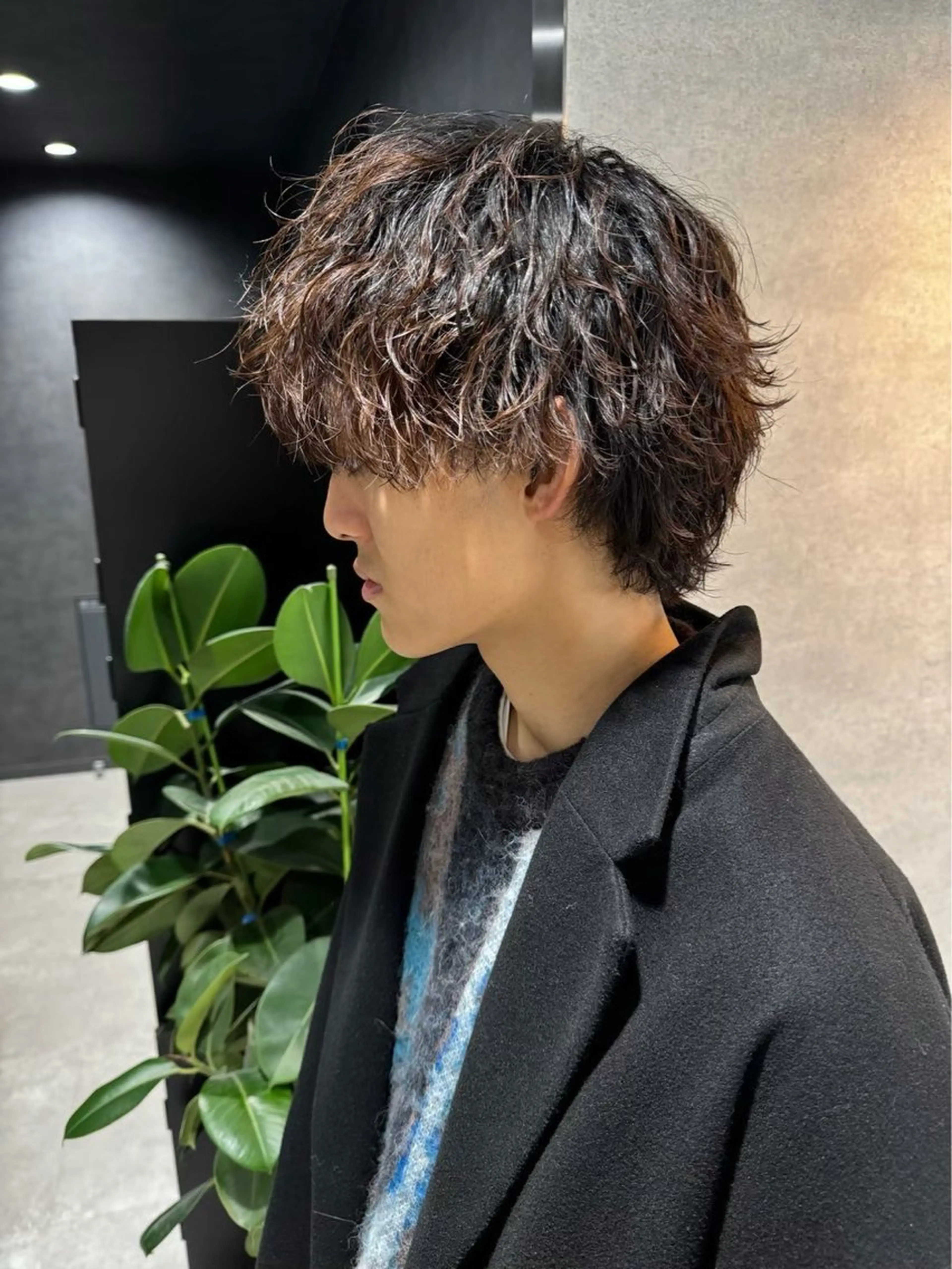 ショート カラー パーマ メンズ メンズパーマ ⚡️メンズ特化⚡️ RYUKIのヘアスタイル