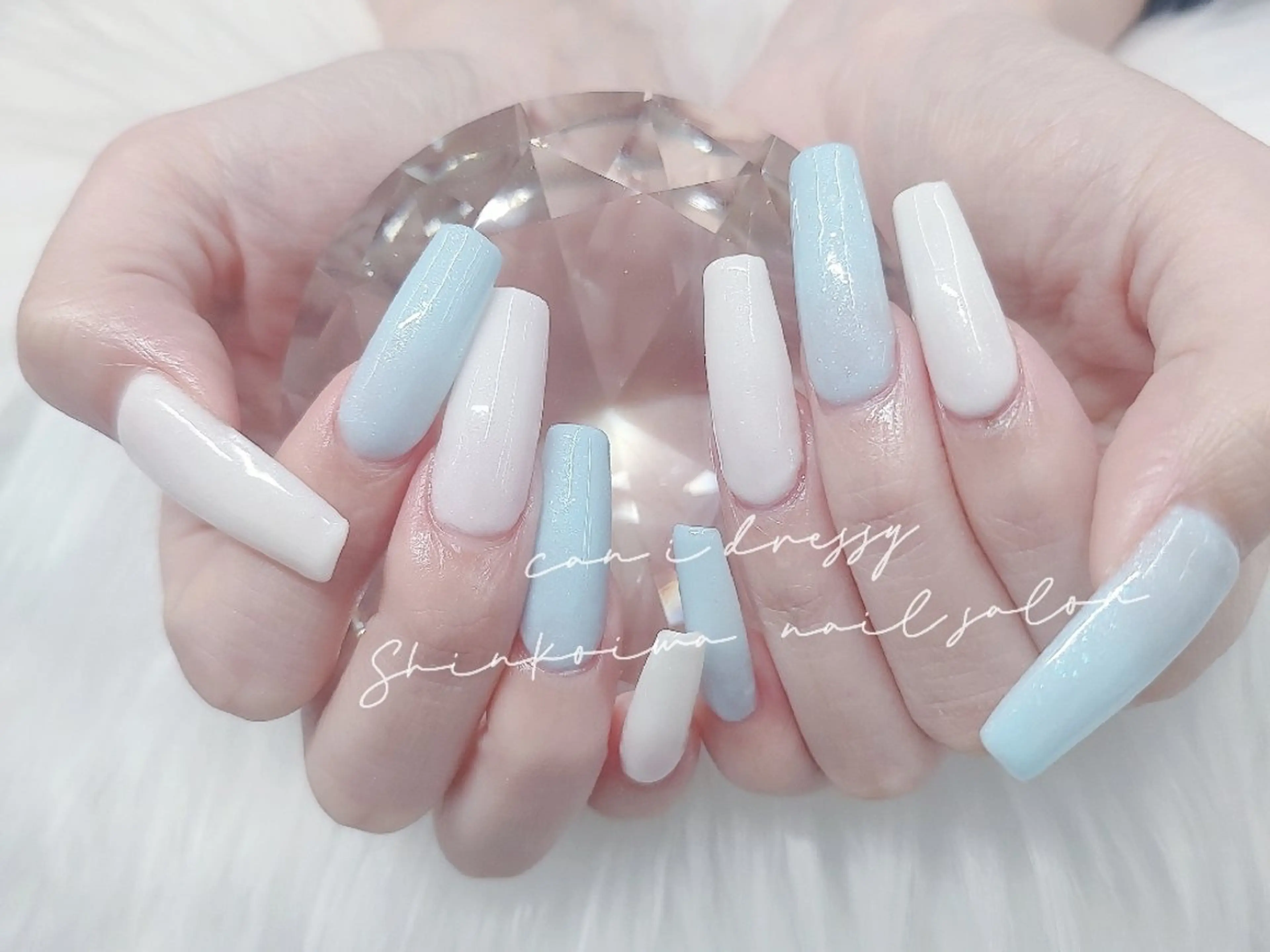 ネイル 長さ出し ネイルチップ キャンアイレッシー 新小岩のネイルデザイン