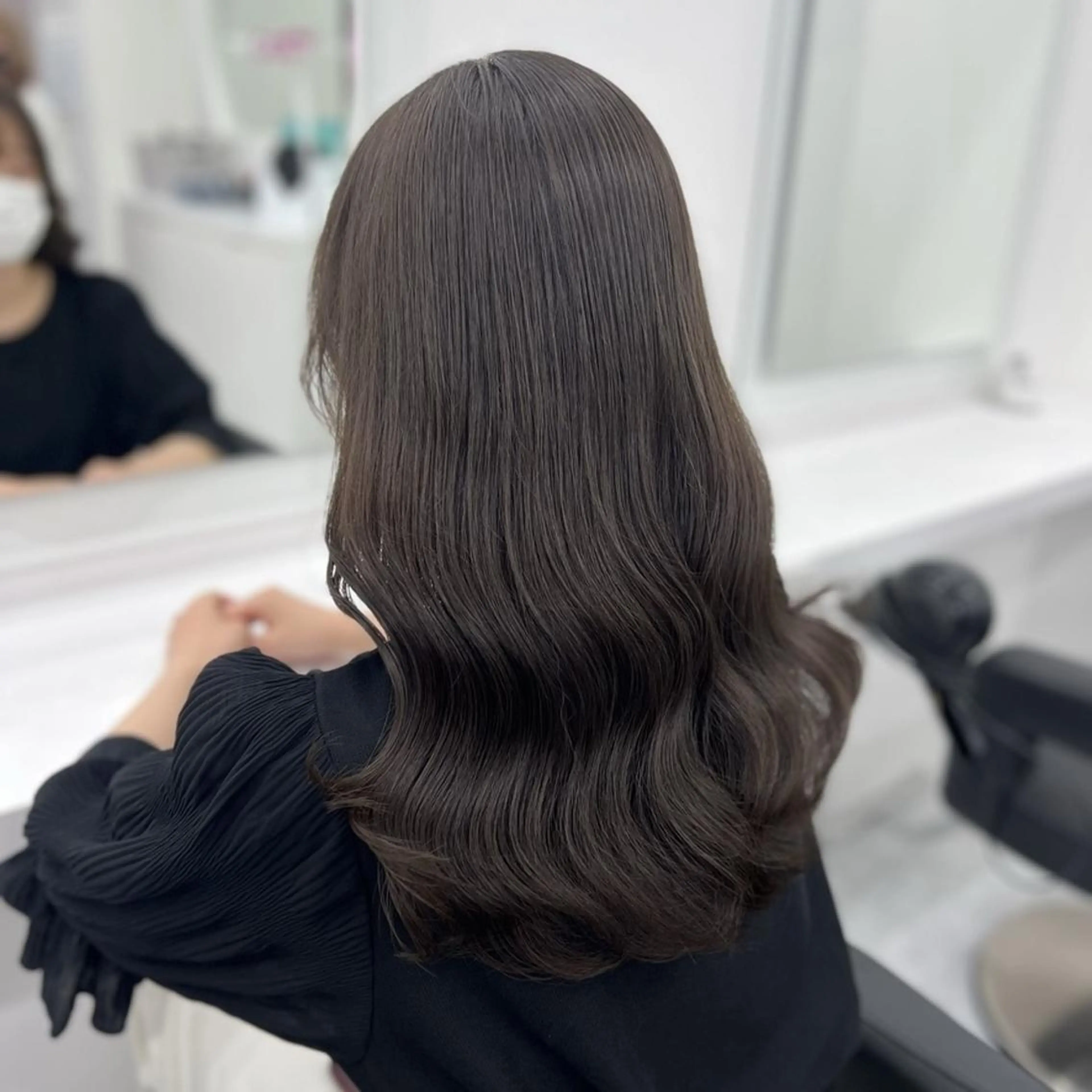 カラー 韓国風暗髪スタイル 🖤渋谷FRUITSのヘアスタイル