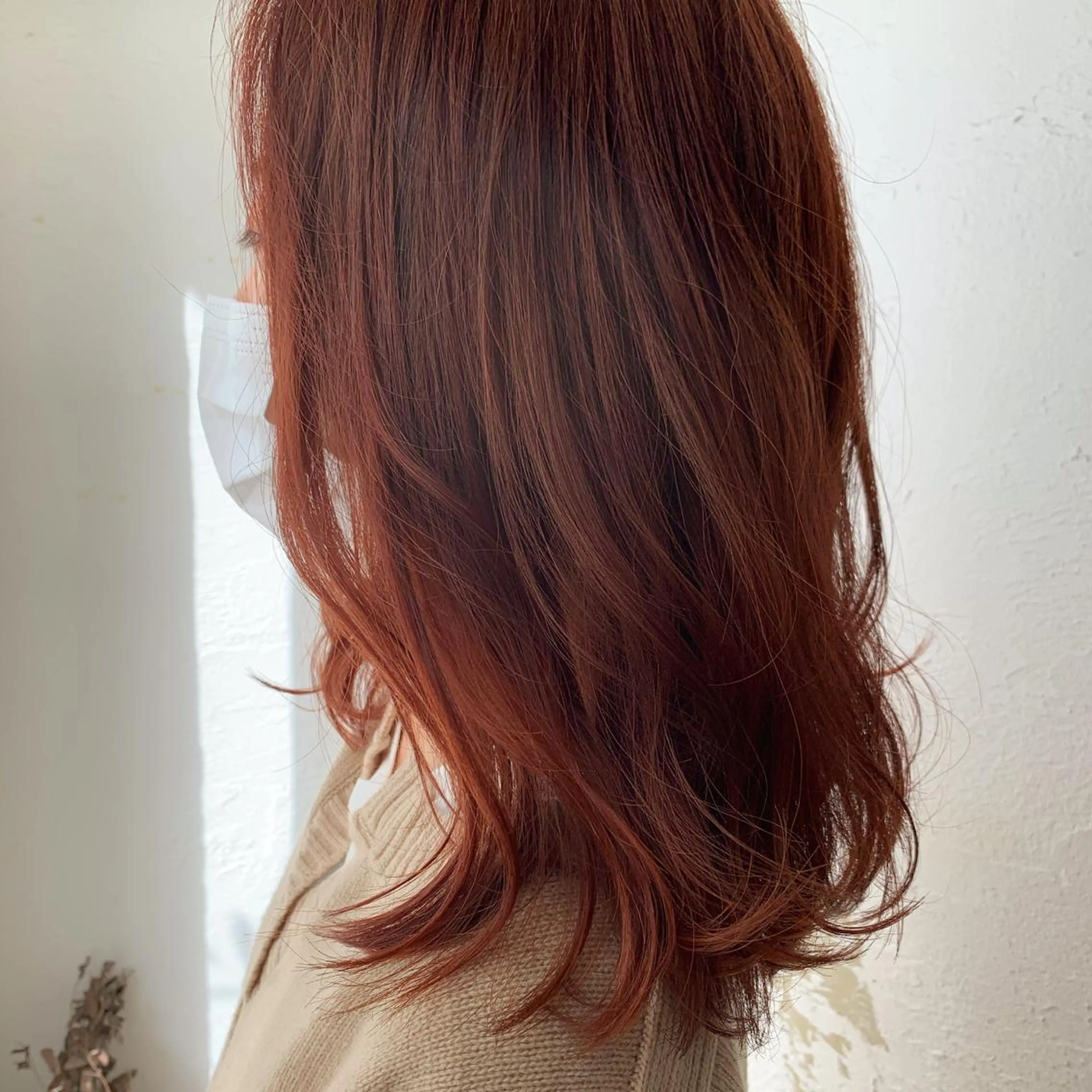 セミロング カラー カット ヘアカラー タナカ マナミのヘアスタイル