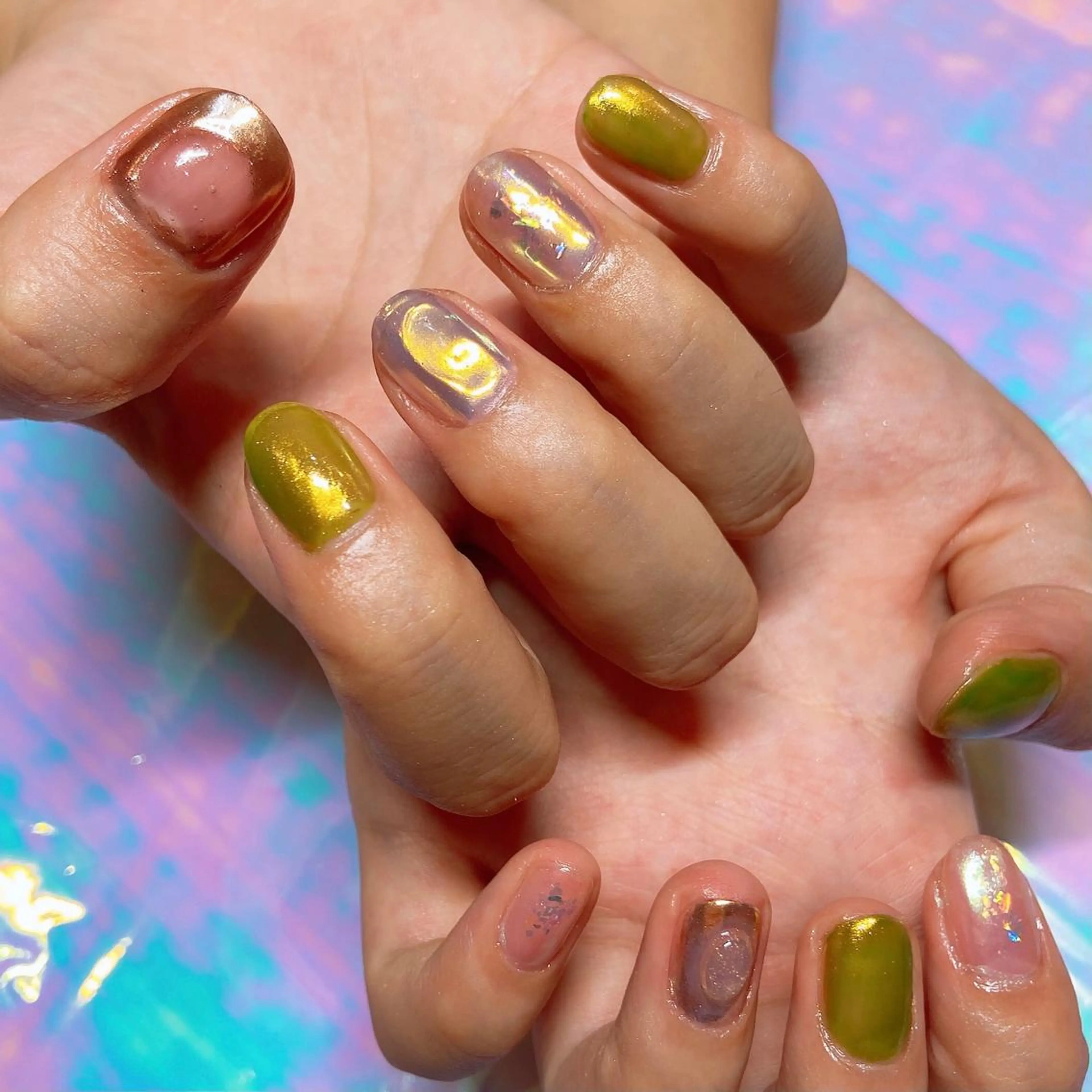 ネイル 氷ネイル・うるうるネイル nailbios所属・nailbios .tomo.のネイルデザイン