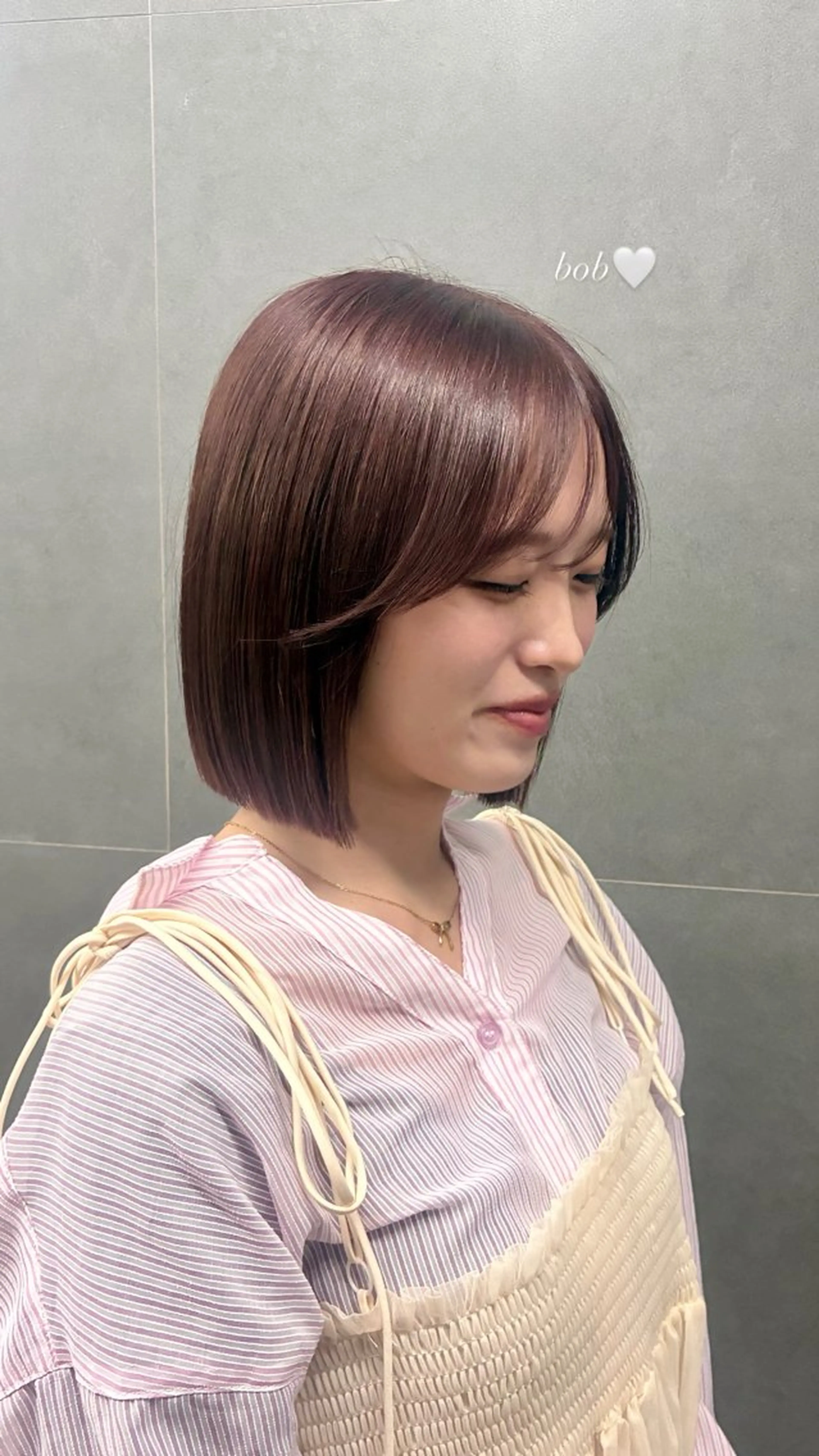 顔まわりカット+ ワンカラー🤎の写真