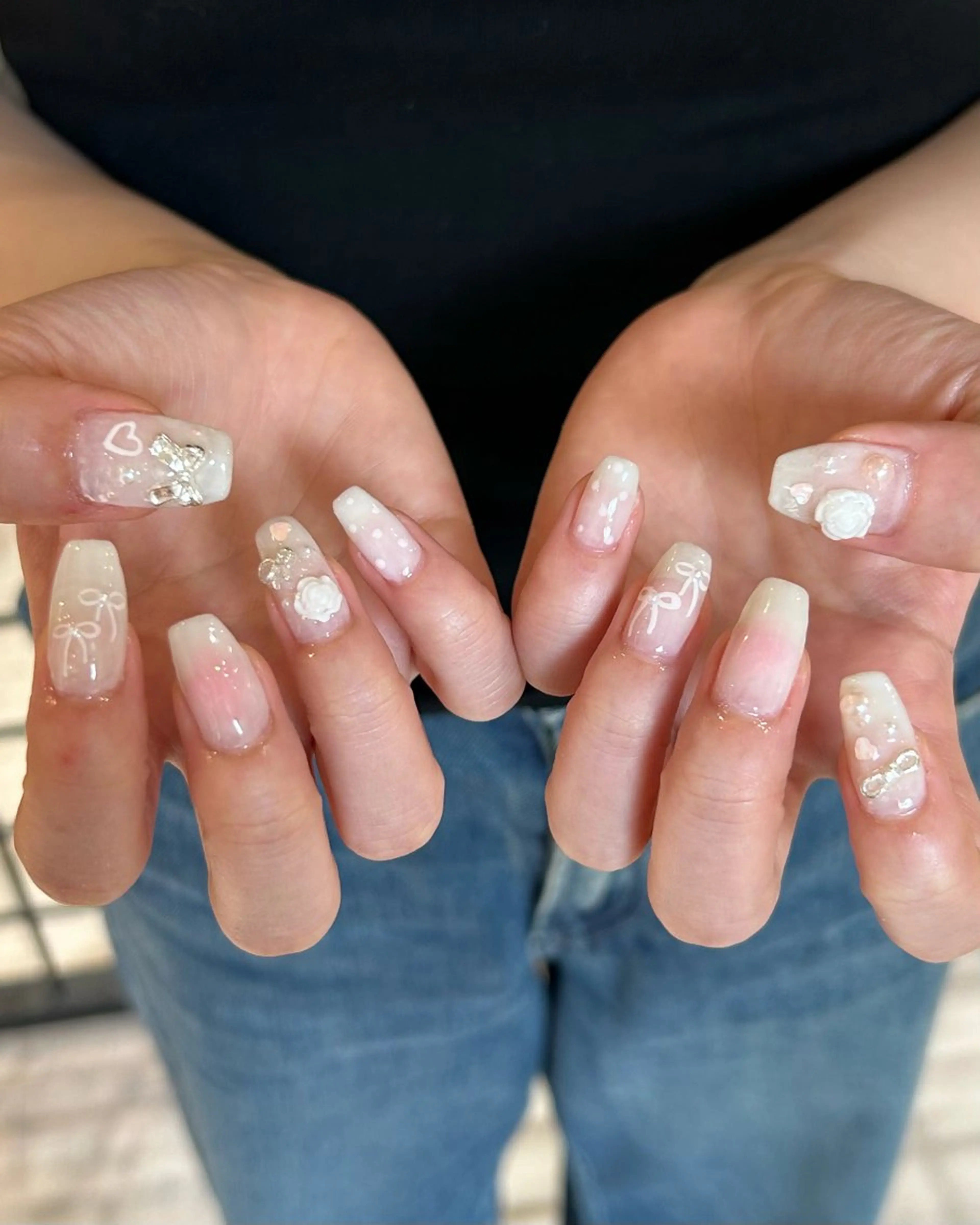 ネイル ハンドネイル 透明感カラー、ネイル COCORO🎀☘️のヘアスタイル