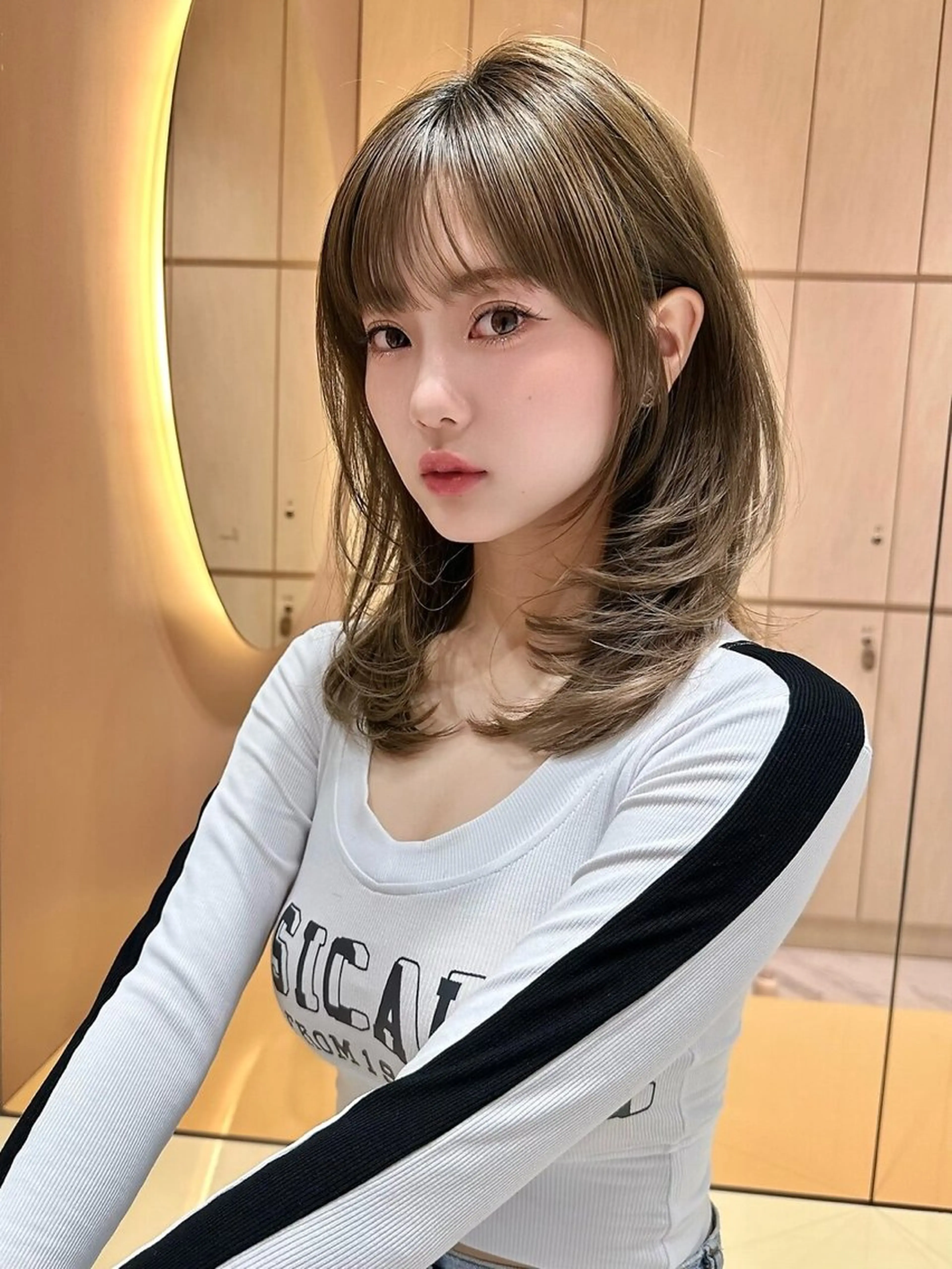 ミディアム 韓国ヘア GLROWこうすけのヘアスタイル