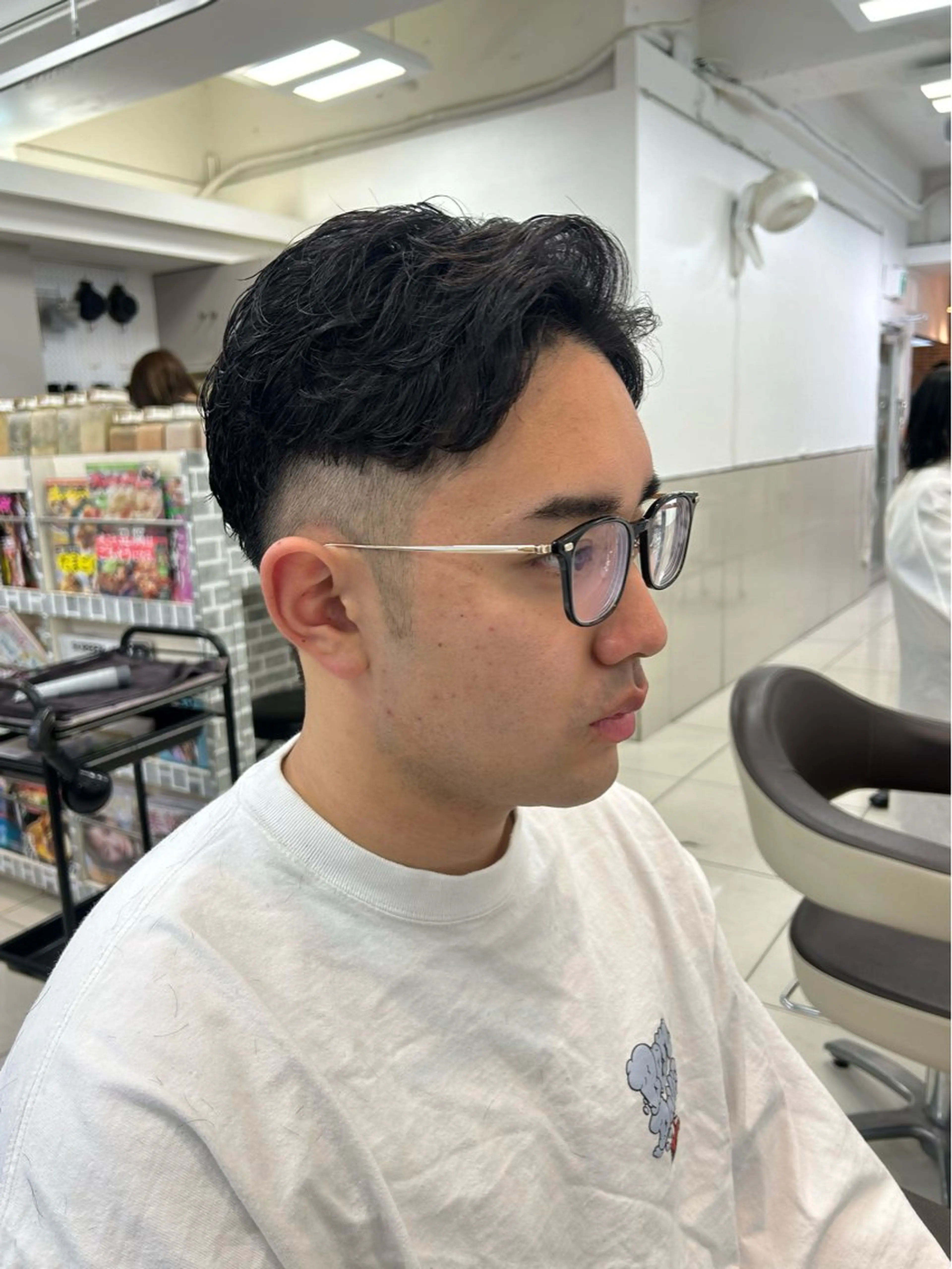 ショート メンズ アップバング 刈り上げ ショートヘア 大内 雅生のヘアスタイル
