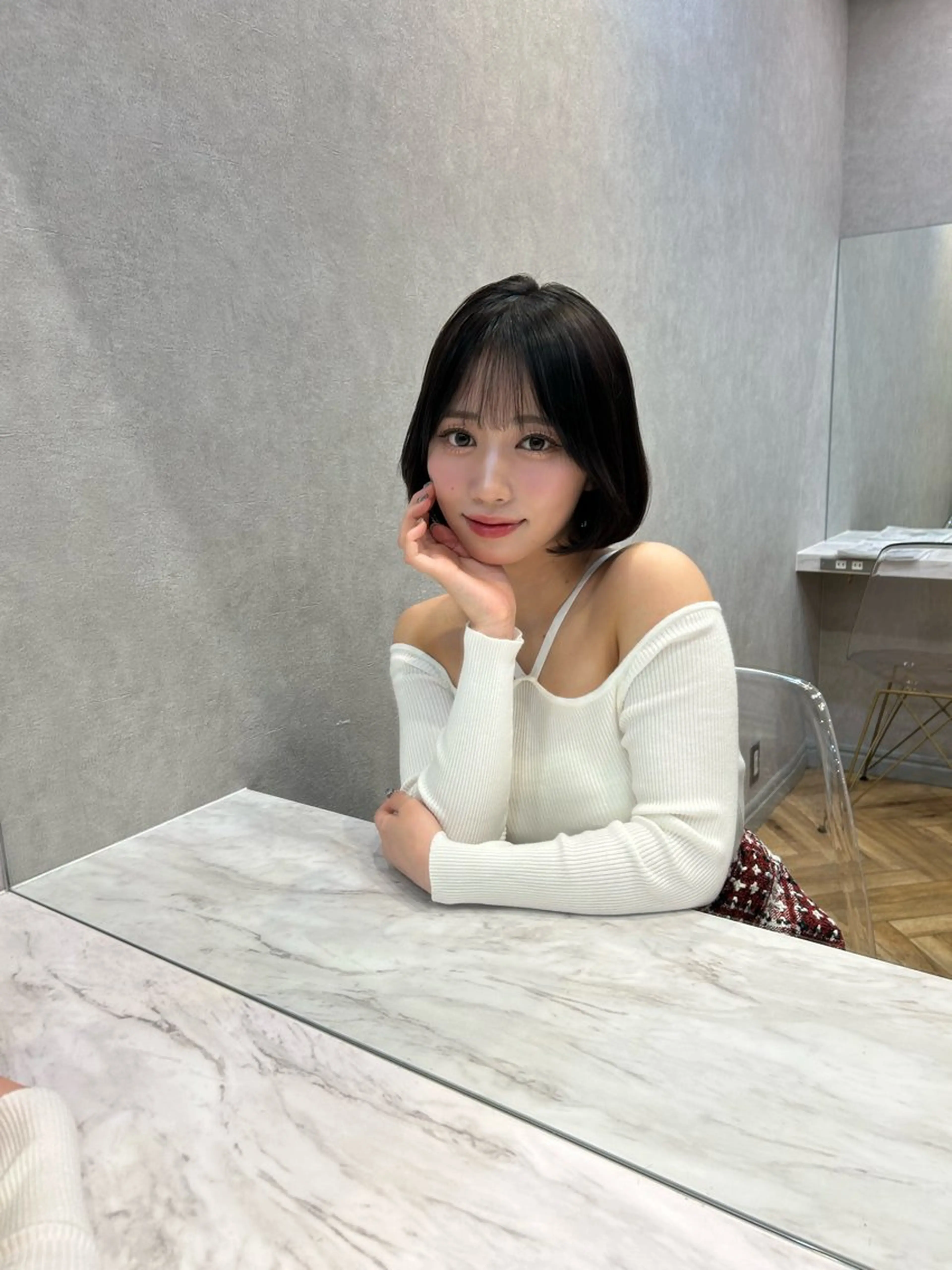 ショート 銀座🇰🇷韓国ボブ 🧡巻ける縮毛/せんのヘアスタイル