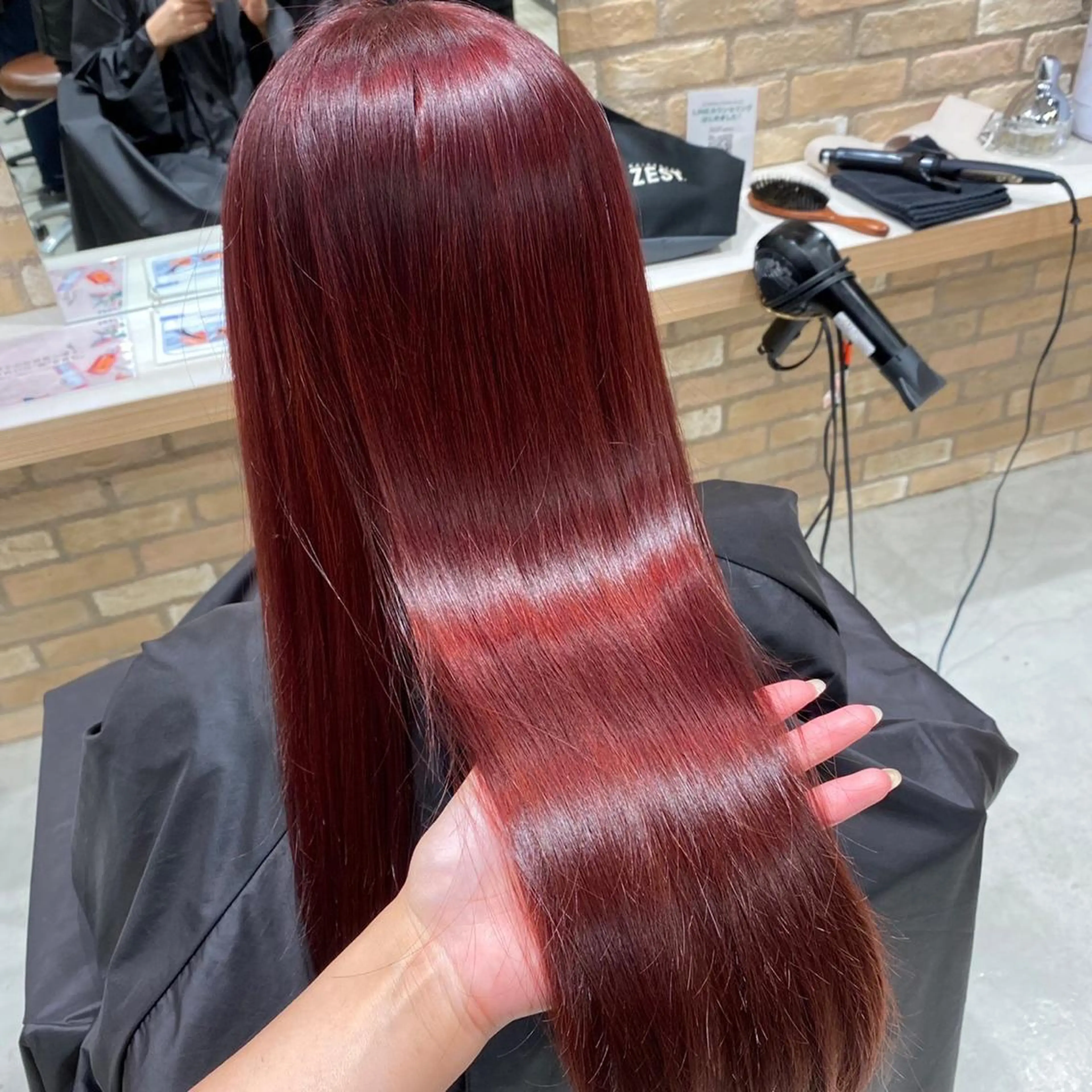 ロング カラー 髪質改善 トリートメント ヘアカラー レイヤーカット/ Kaedeのヘアスタイル