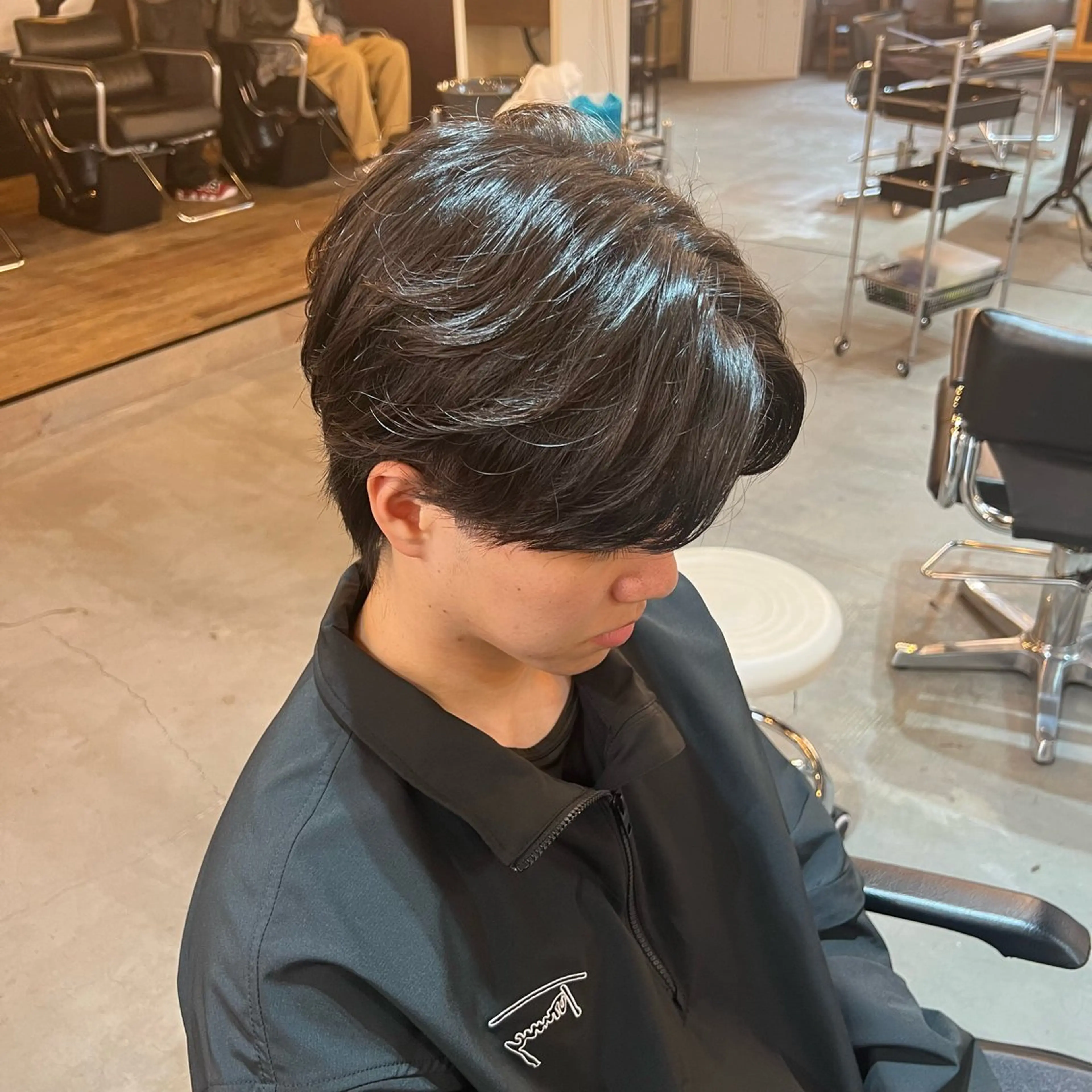 ミディアム パーマ メンズ カット 店長 /カラー職人 /TSUBASAのヘアスタイル