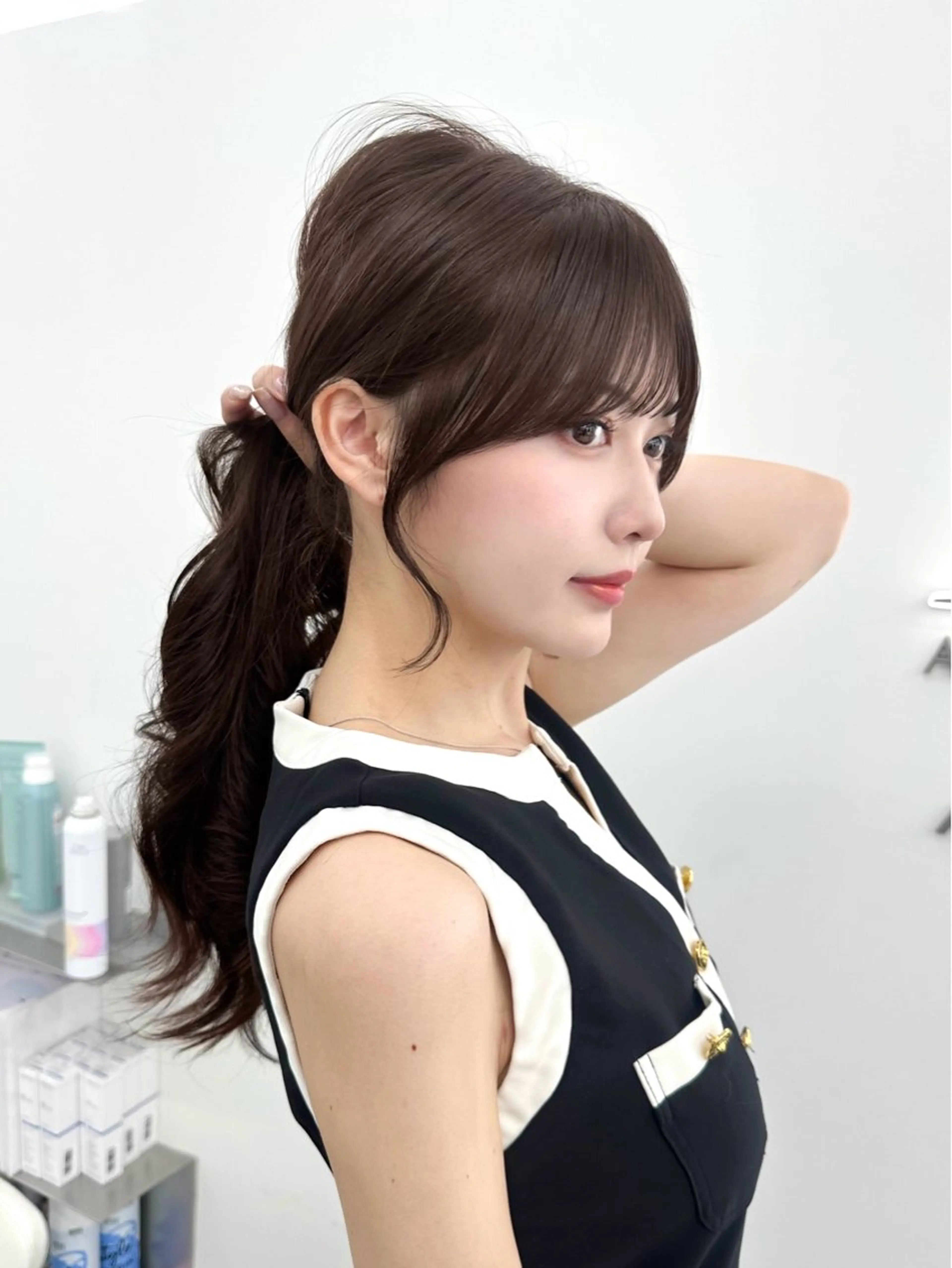 ミディアム カラー カット ヘアカラー トリートメント 🇰🇷韓国風くびれ ヘア🇰🇷中村優大のヘアスタイル