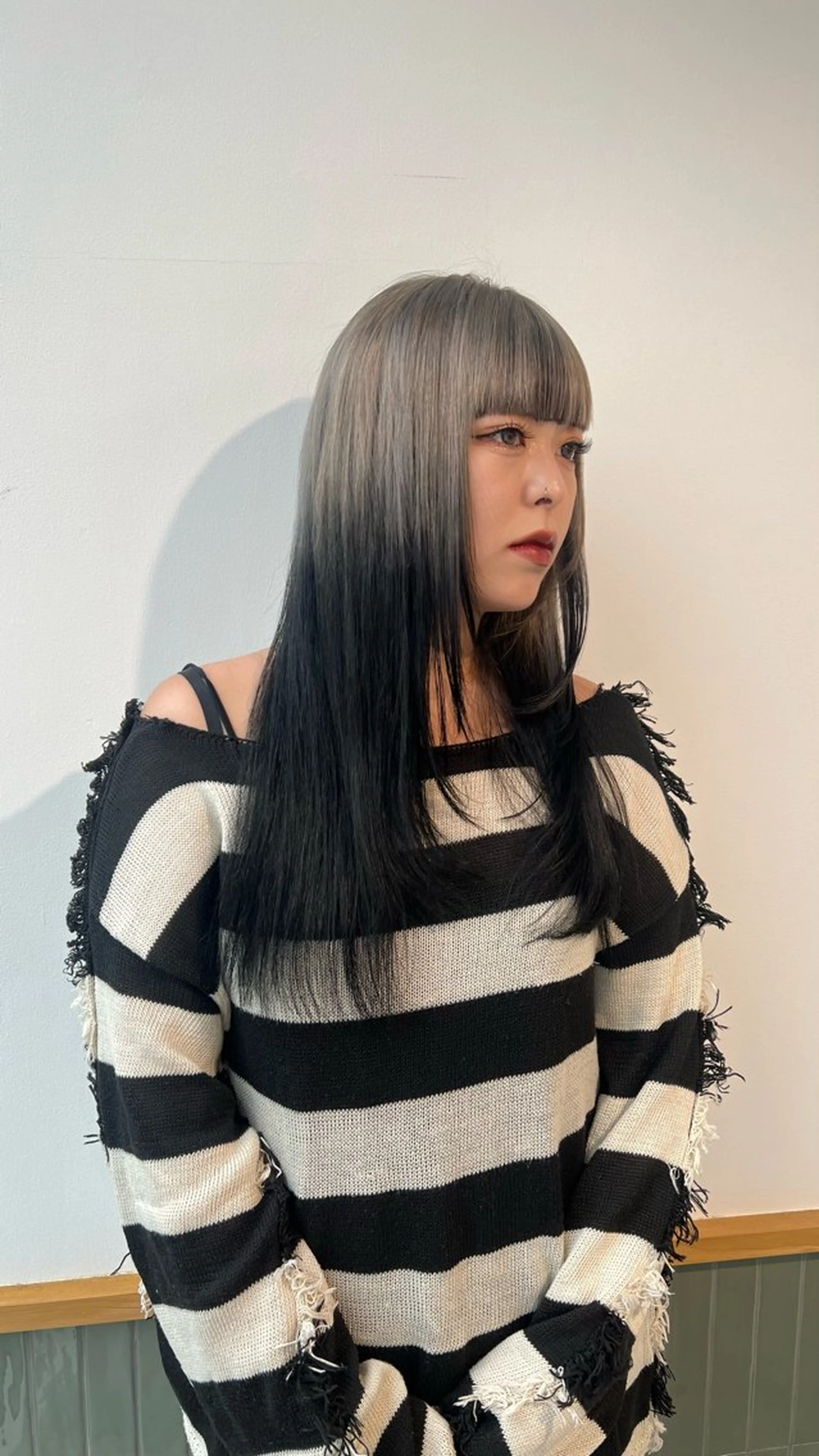 ロング カラー カット ヘアカラー トリートメント ブリーチなし 透明感🔅KANTAのヘアスタイル