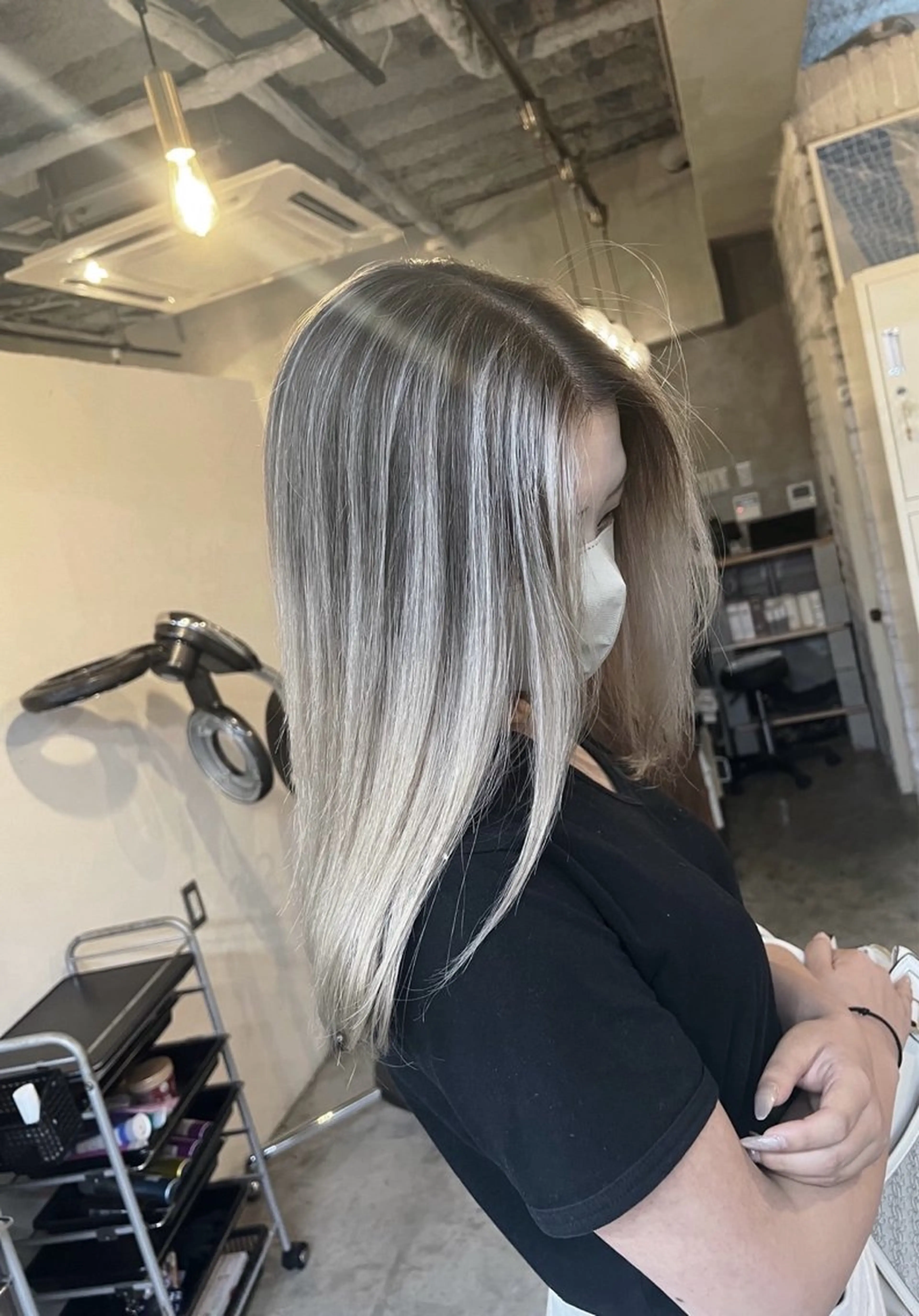 ミディアム カラー バレイヤージュ レイヤーカット ヘアカラー トリートメント ROBIN所属・指名数No.1 /NAOYAのヘアスタイル