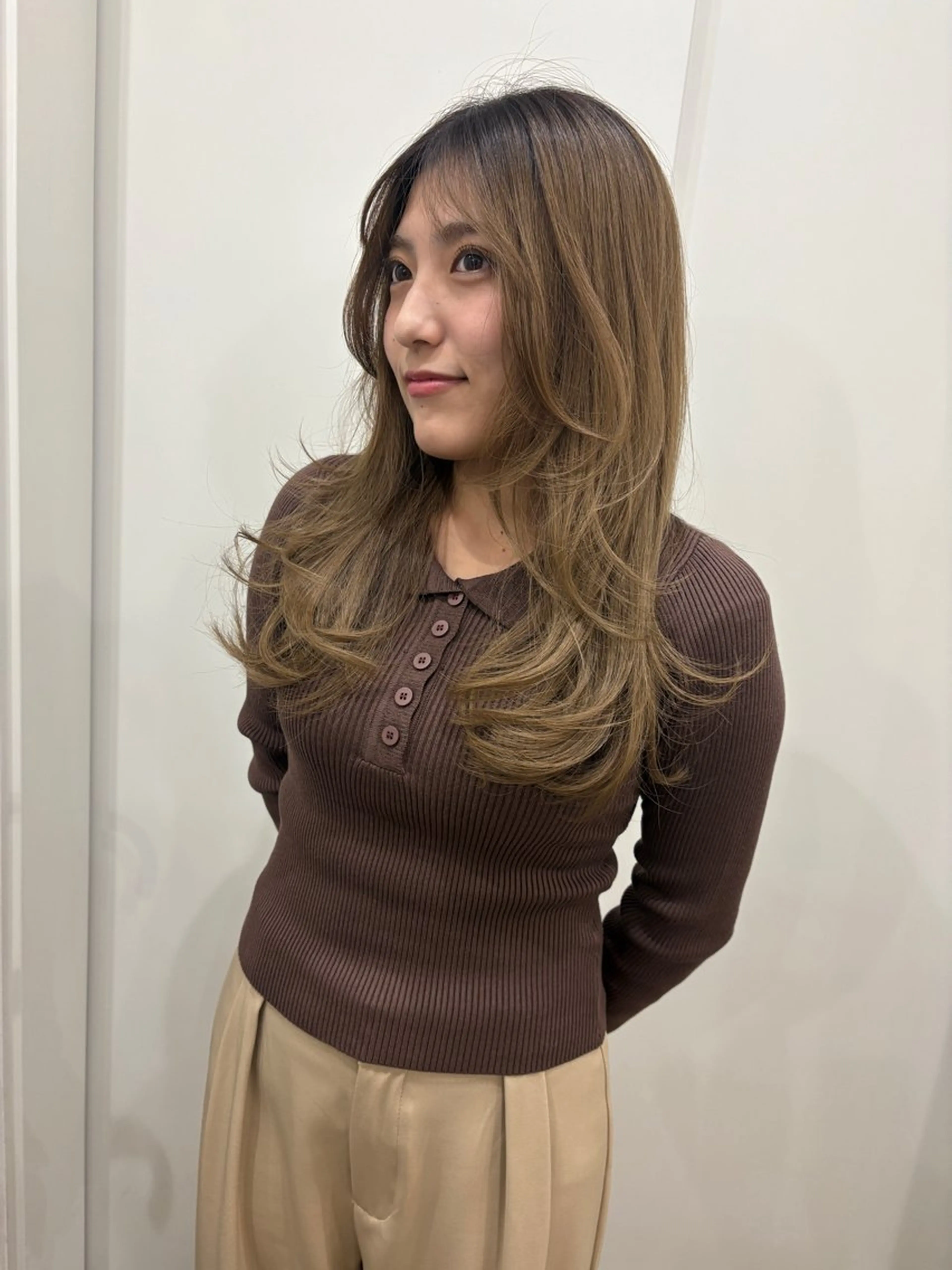 ロング レイヤーカット カット トリートメント グランルシア梅田所属・女性指名人気no.1 尾崎のヘアスタイル