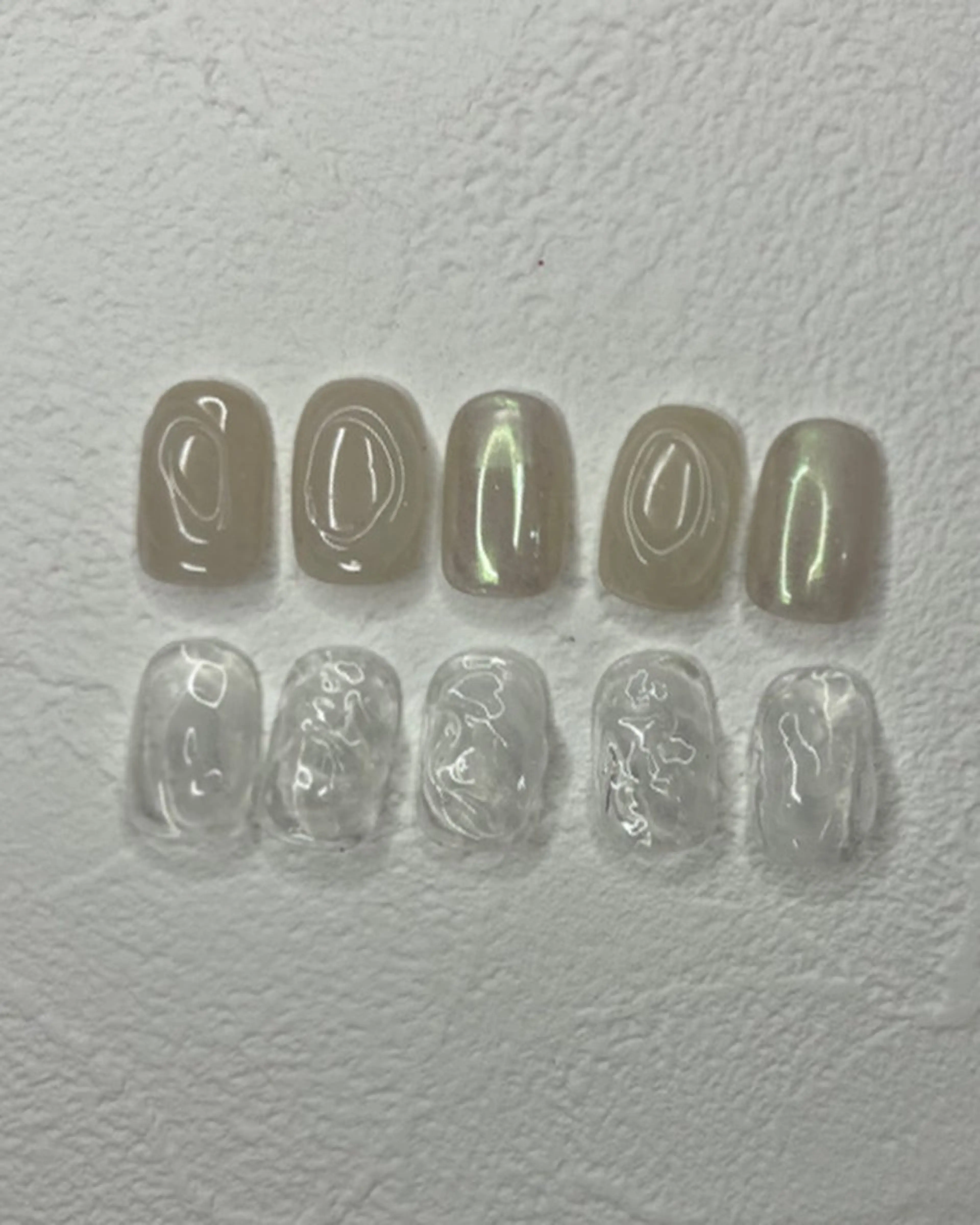 ネイル オーロラネイル ぷっくりネイル manami プルミエール錦糸町店のネイルデザイン