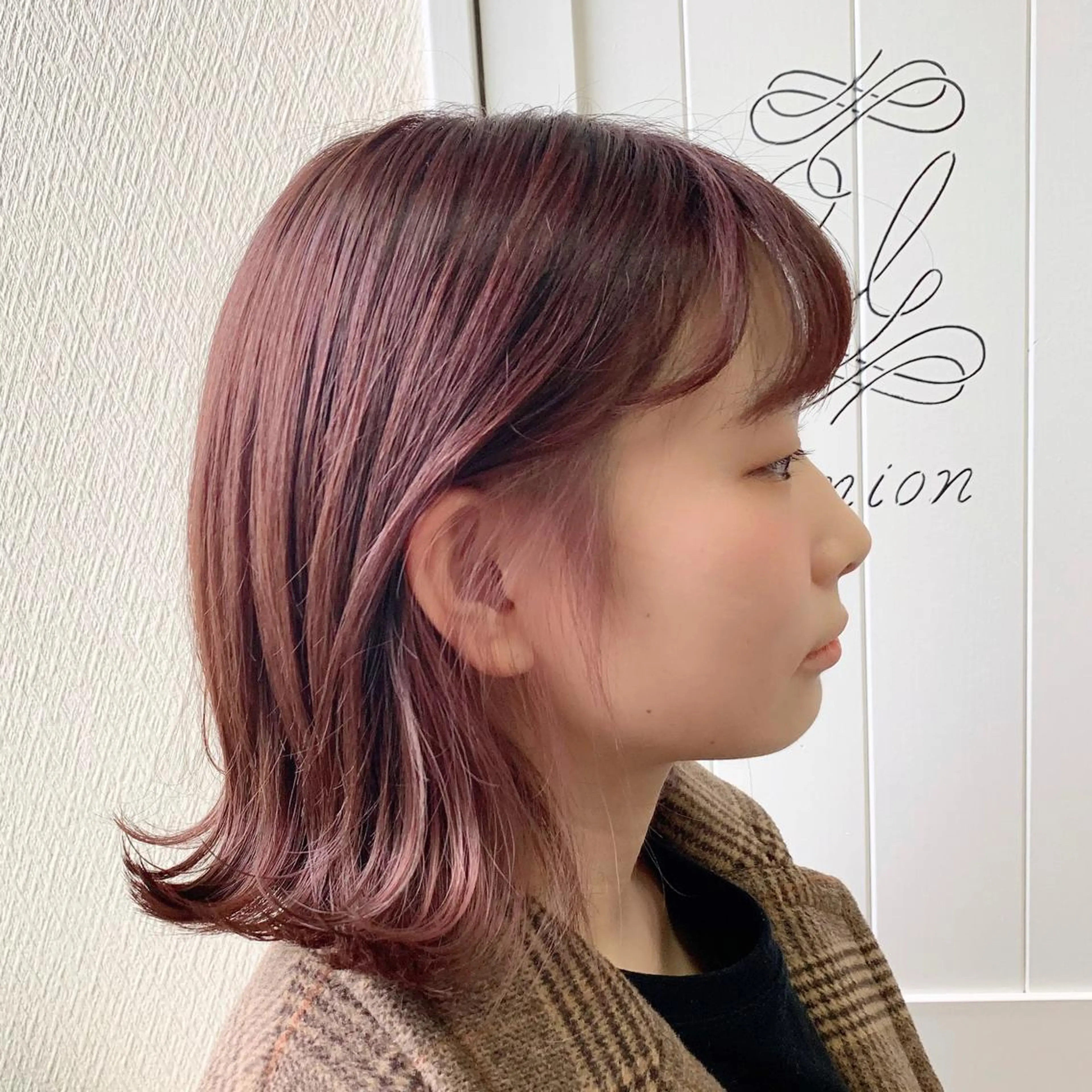 ミディアム カラー インナーカラー ピンクカラー 韓国ヘア /男女❄️ 細江 美紅のヘアスタイル