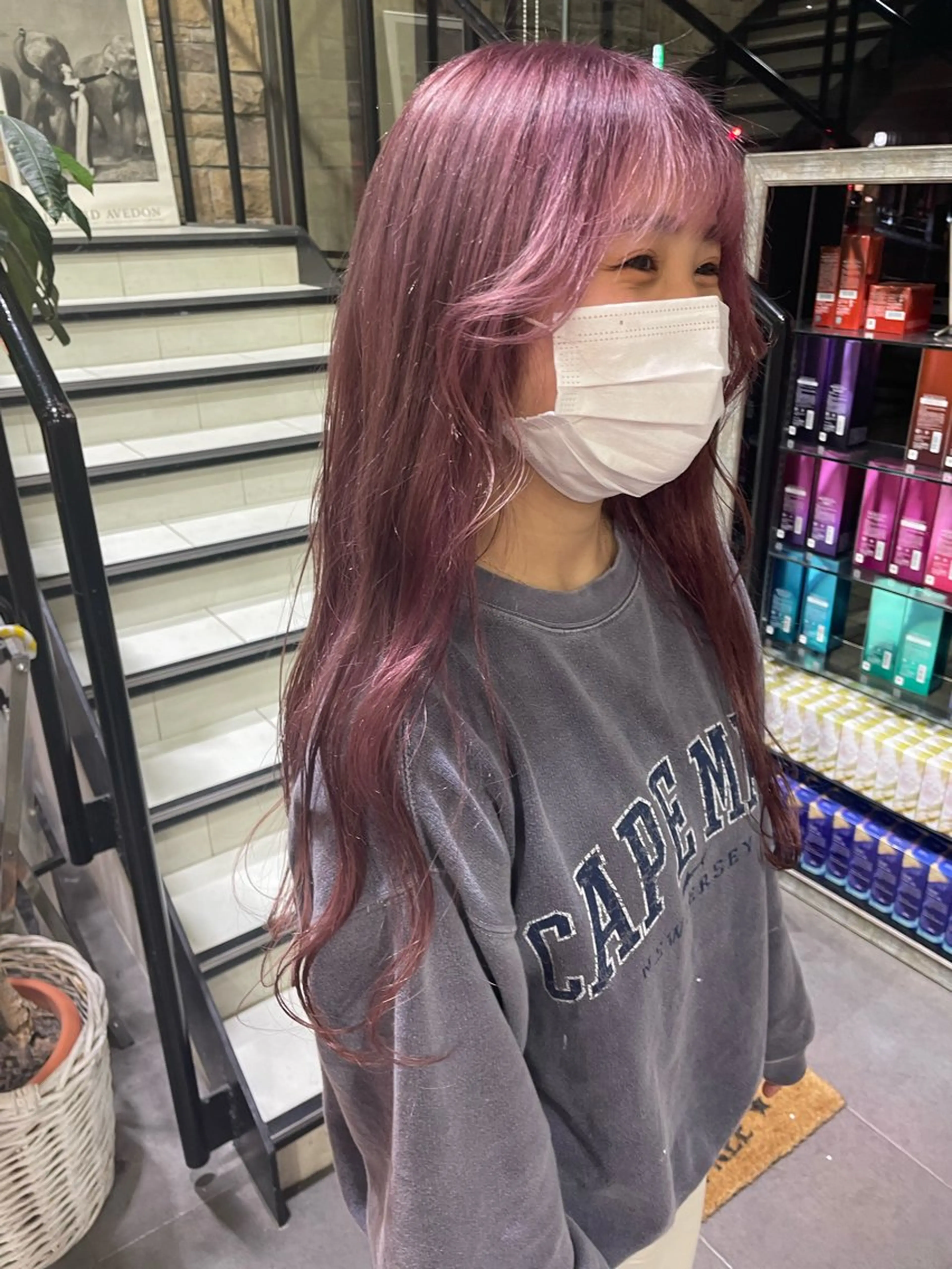 セミロング ヘアカラー トリートメント hair＆eye 🫧ྀི/栞のヘアスタイル