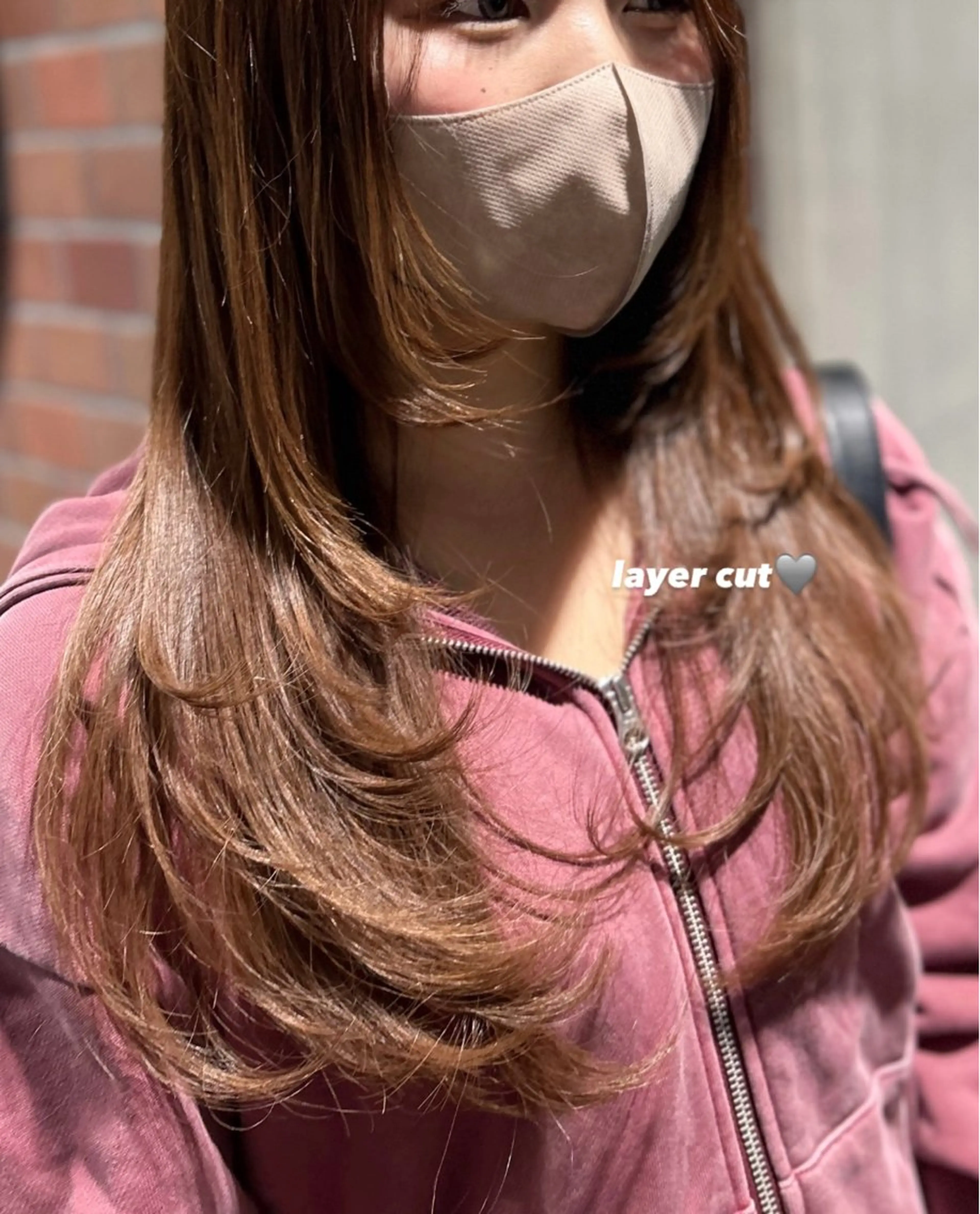 レイヤーカットの写真