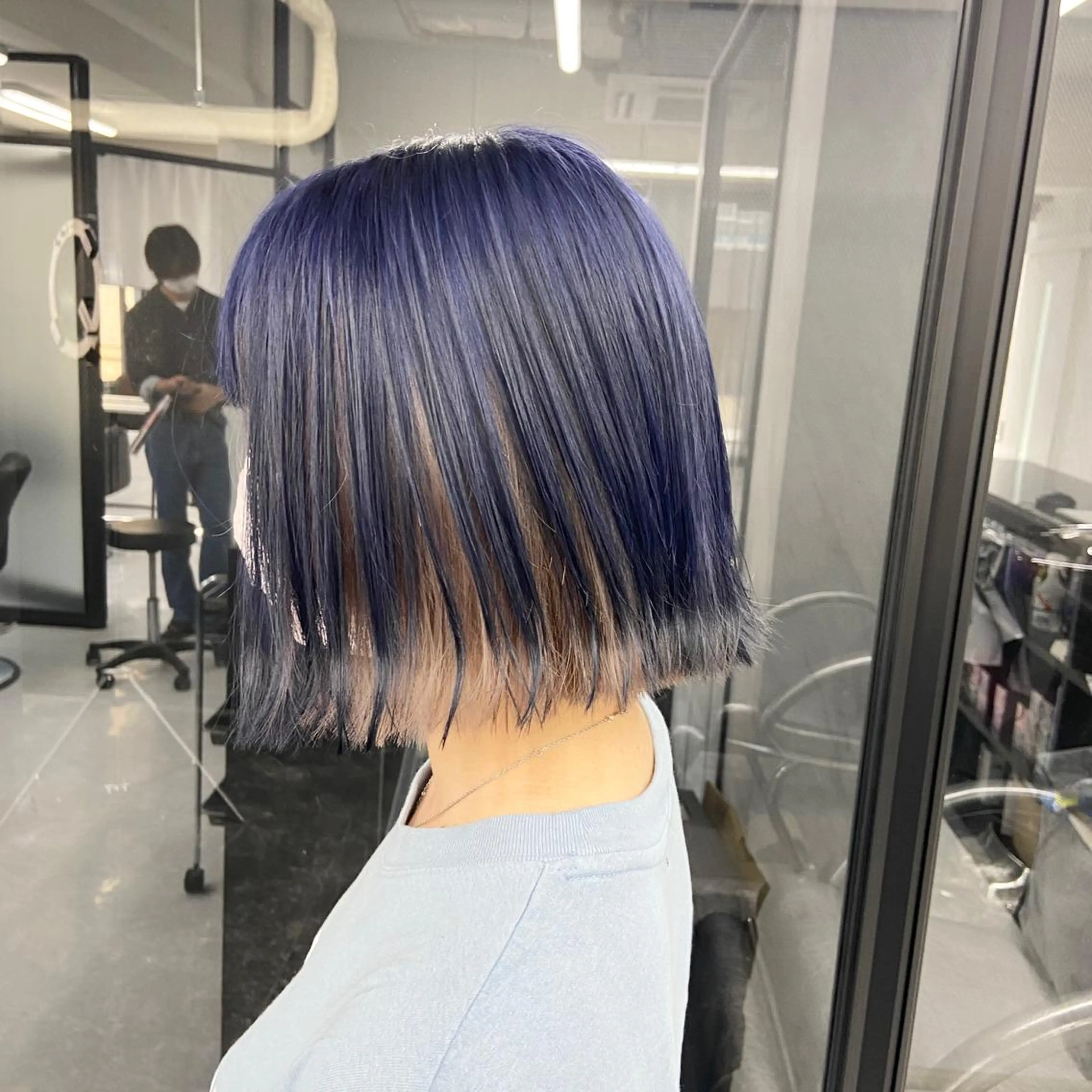 ショート カラー ハイトーンカラー ヘアカラー トリートメント ミルボンAujua認定サロン Ria  OSAKA 梅田所属・メンズ、エクステ特化 Ryuのヘアスタイル