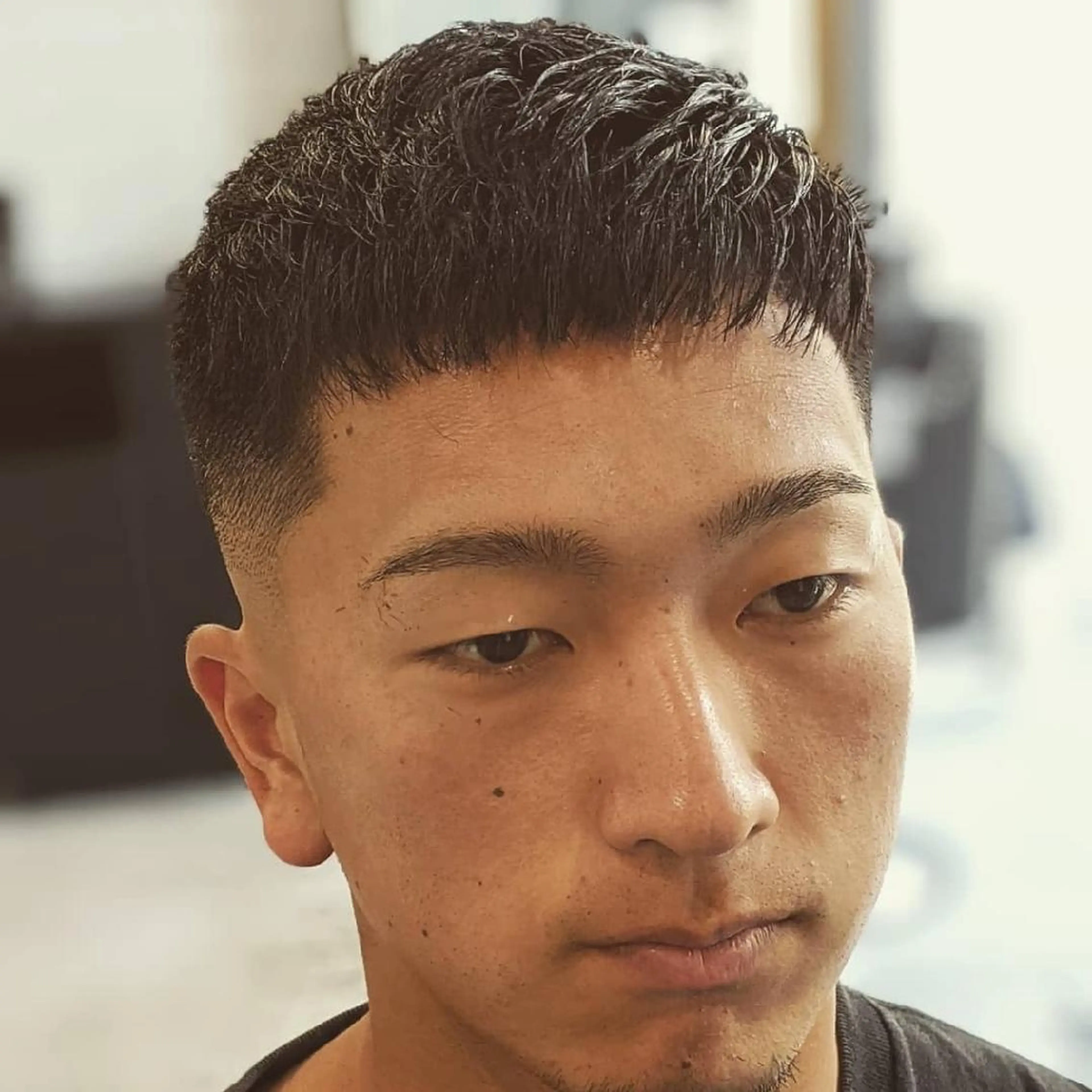 ショート メンズ フェードカット スキンフェード カット ヘアセット FRANK'SBARBER所属・💈山本  卓士💈のヘアスタイル