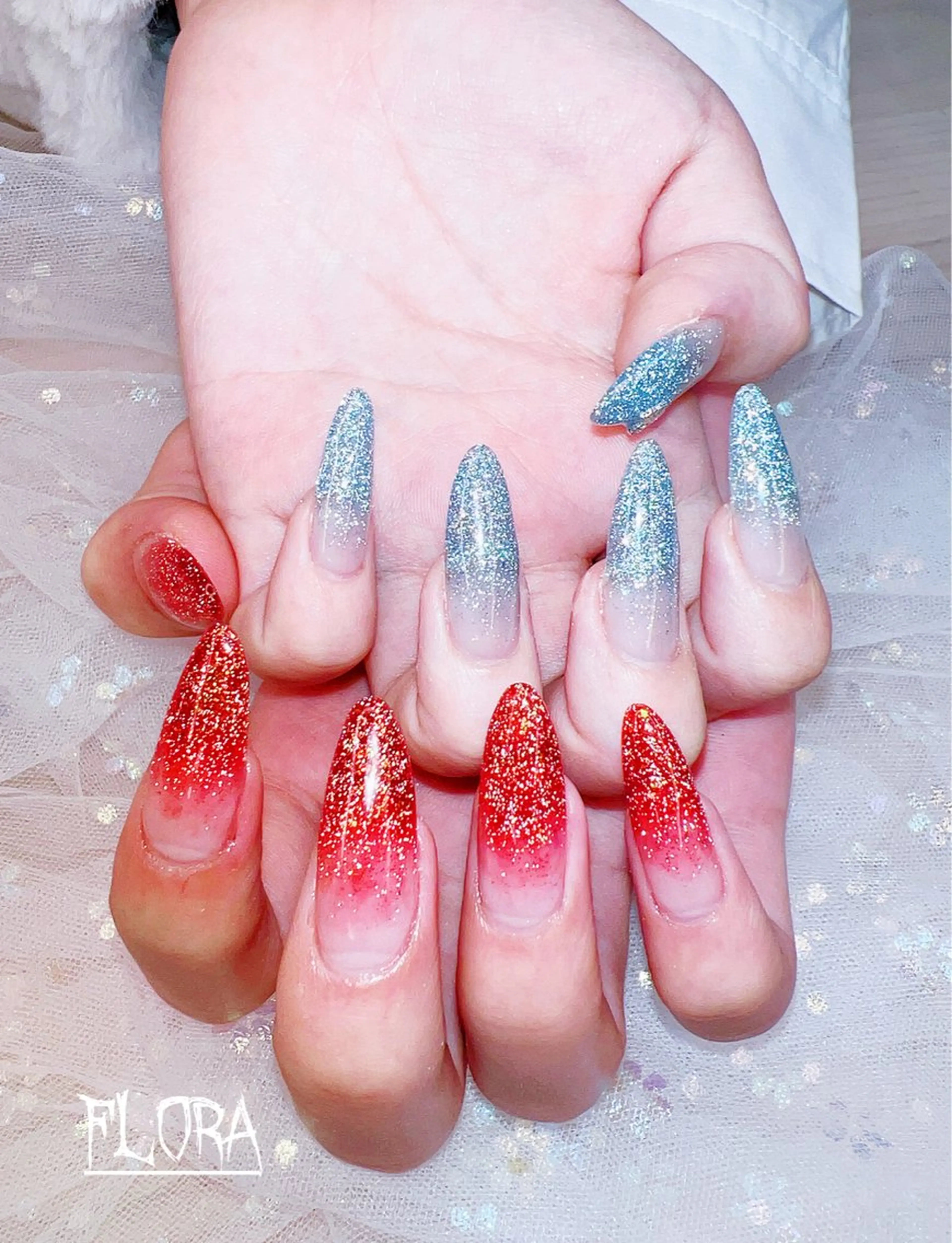 ネイル フラッシュネイル スカルプネイル flora nailのネイルデザイン