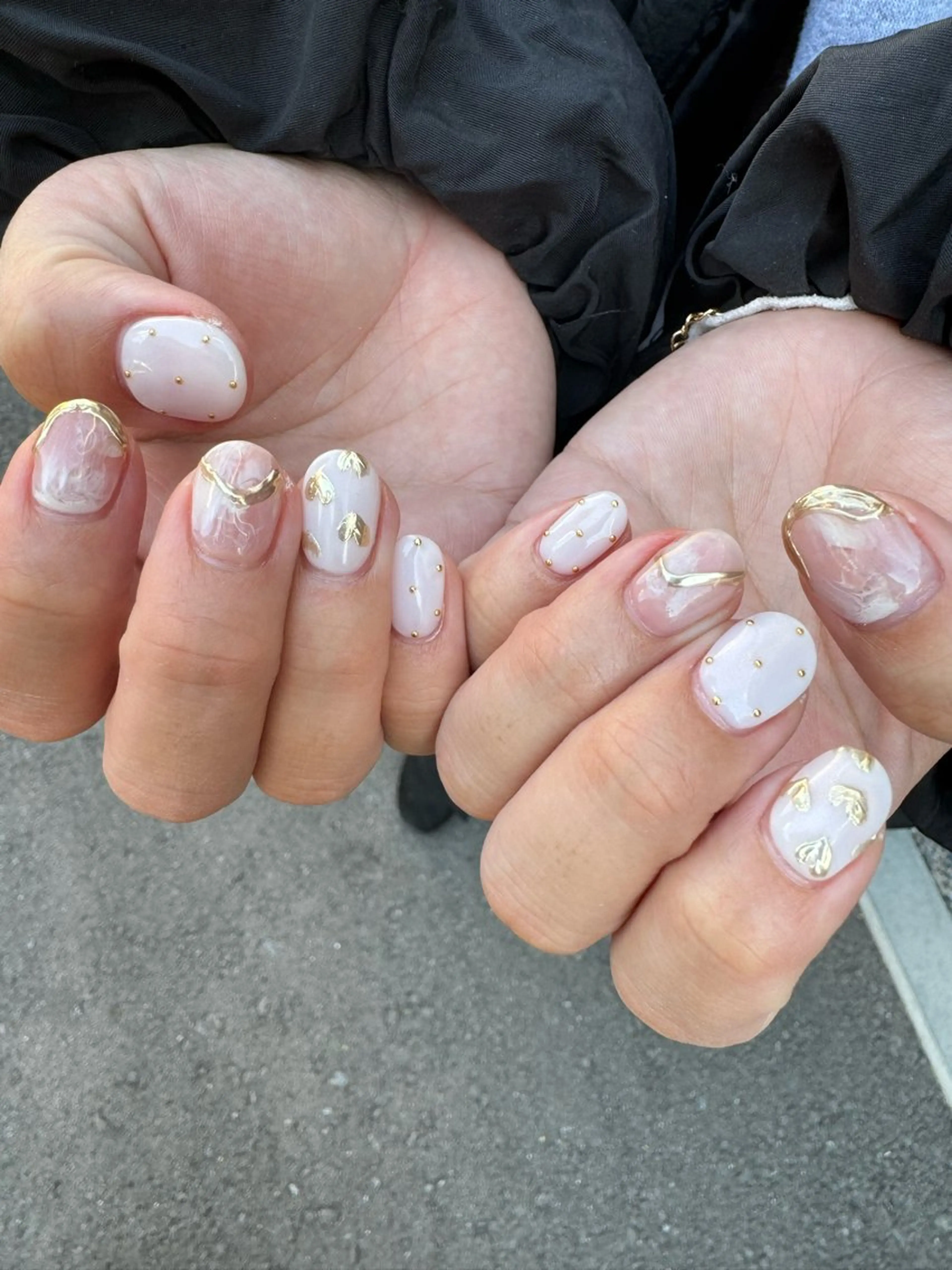 ネイル アートネイル フレンチネイル 韓国ネイル マグネットネイル 持ち込み MH_ Nailのネイルデザイン