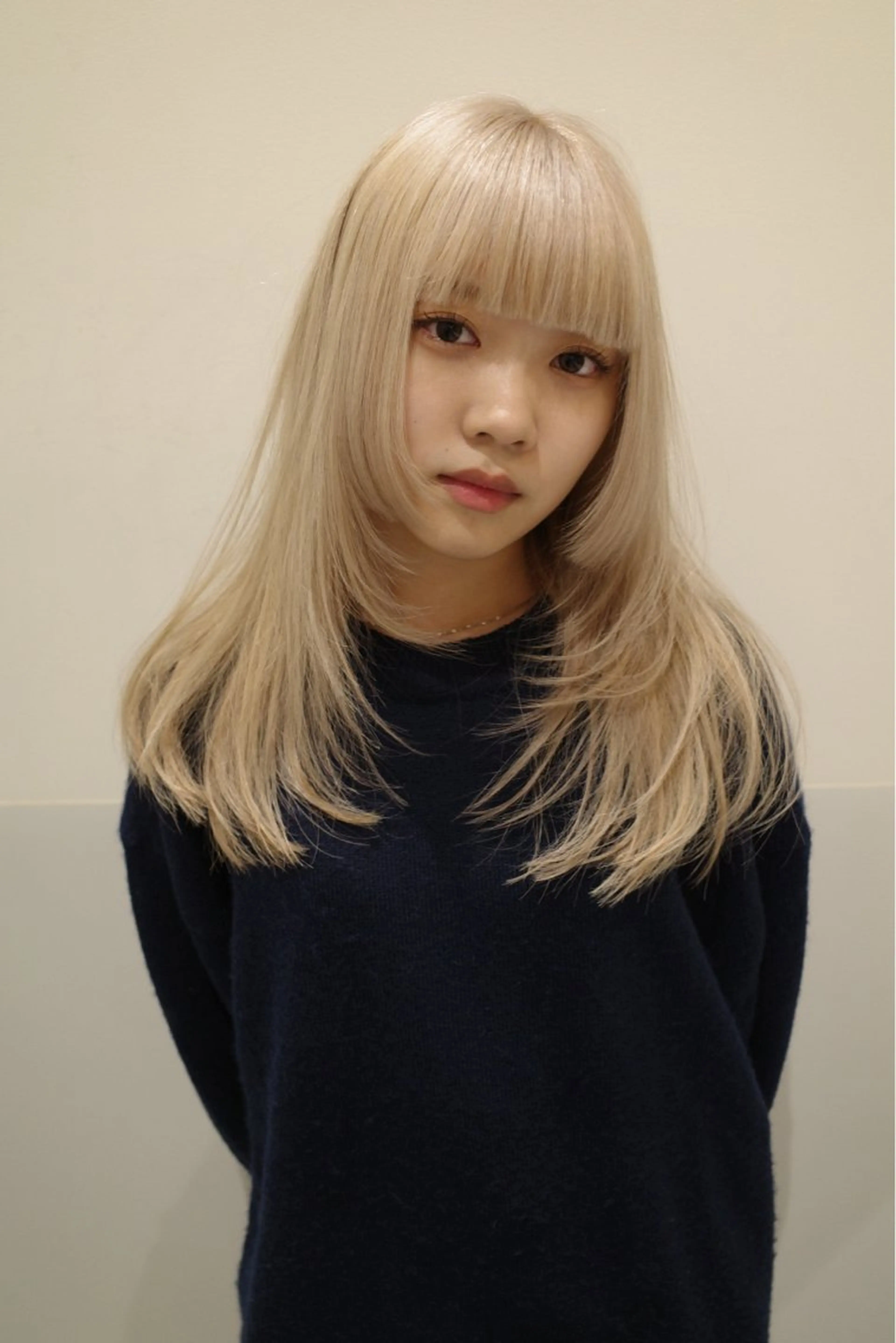 ミディアム カラー カット ヘアカラー トリートメント SALOWIN所属・ブリーチ🧹 ボブ✨レイヤーのヘアスタイル