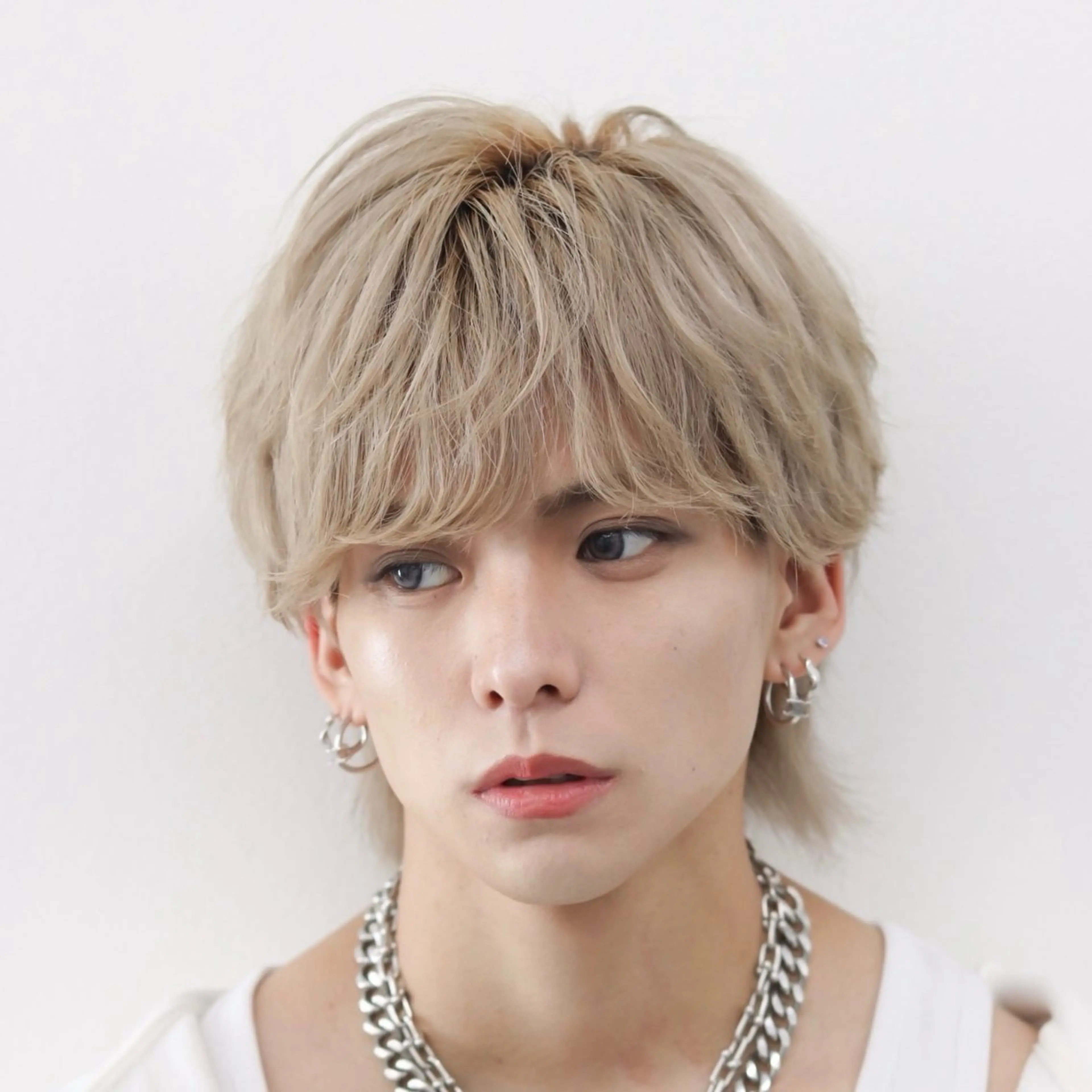 ミディアム カラー パーマ メンズ カット ヘアカラー トリートメント シースルーマッシュ/ メンズ/KYOHEIのヘアスタイル