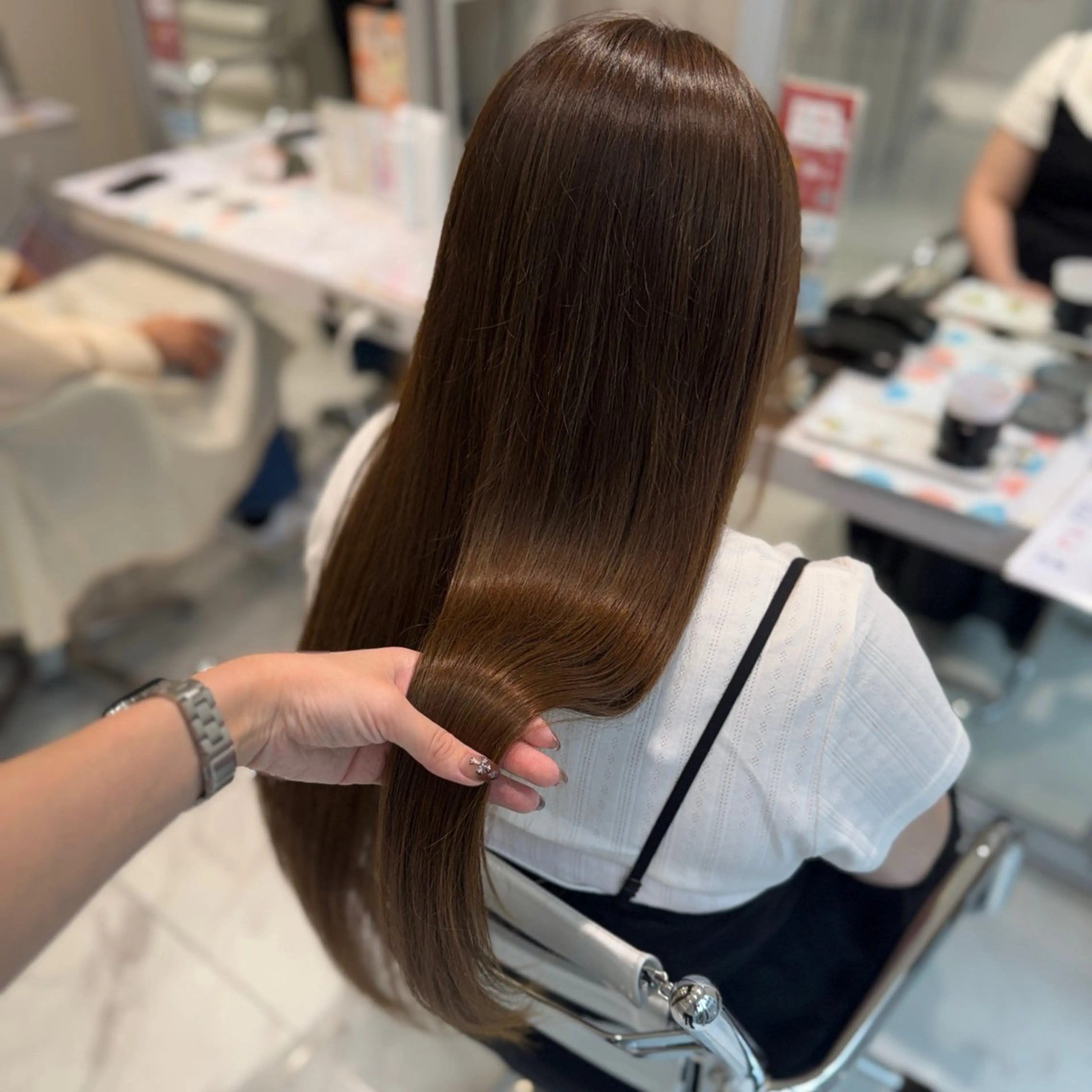 ロング カット ヘアカラー 韓国スタイル🇰🇷 児島葉月のヘアスタイル