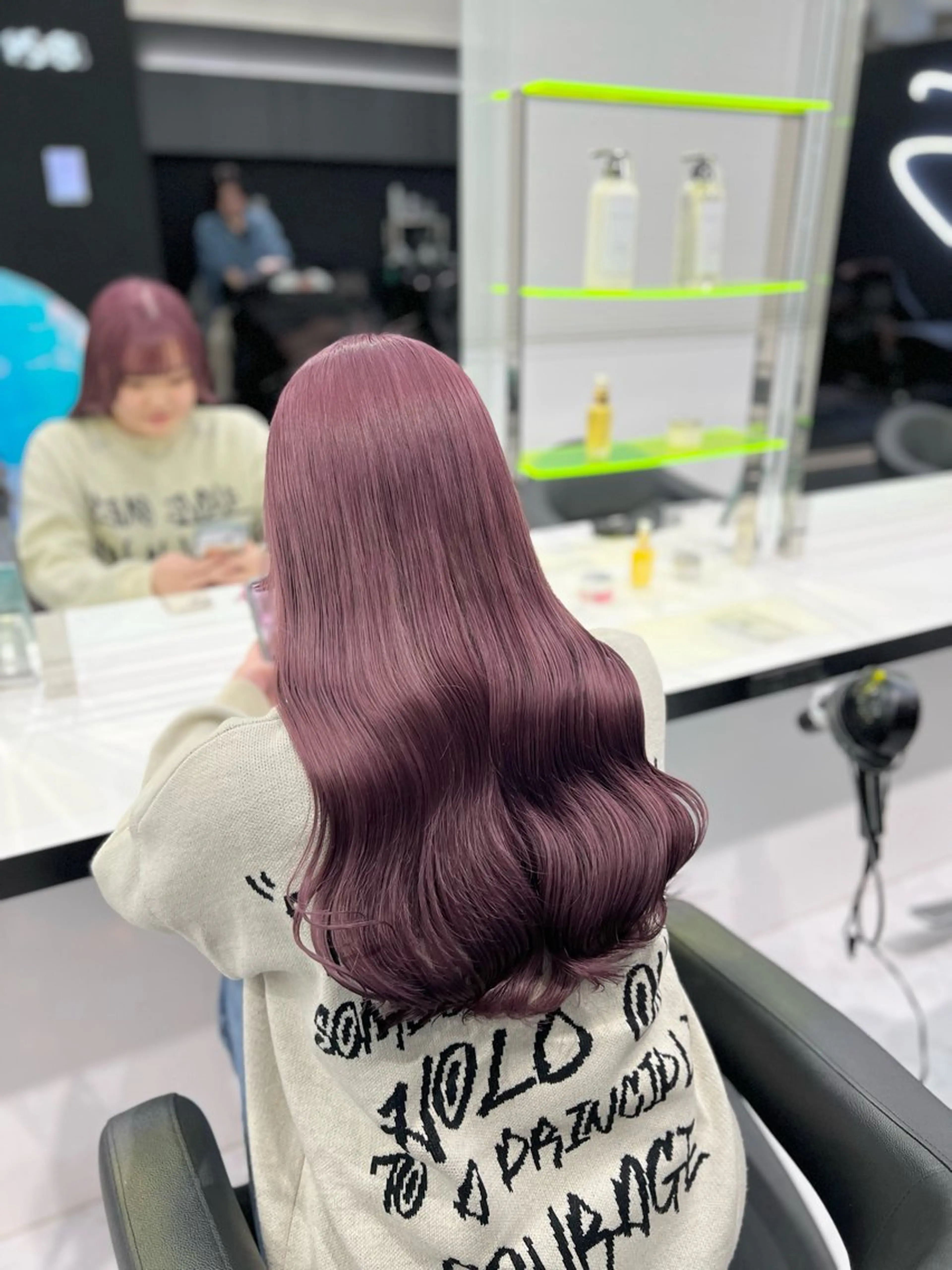 セミロング カラー ヘアカラー トリートメント ヘアセット お客様満足No.1 🌈Neneのヘアスタイル