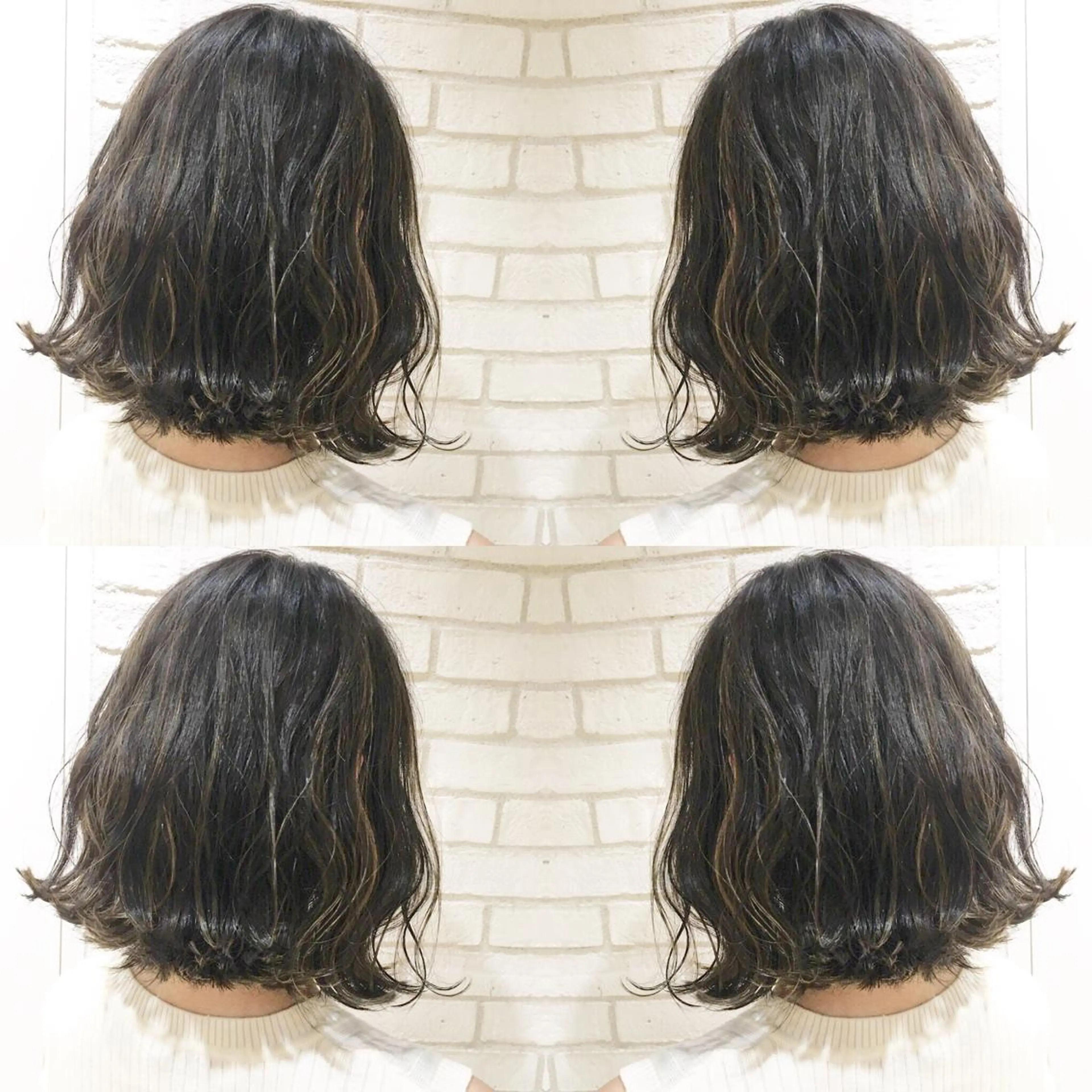 ショート カラー 切りっぱなしボブ ハイライトカラー ボブ ハイライト GO TODAY シェアサロン 新宿Aura店所属・佐藤 高徳のヘアスタイル