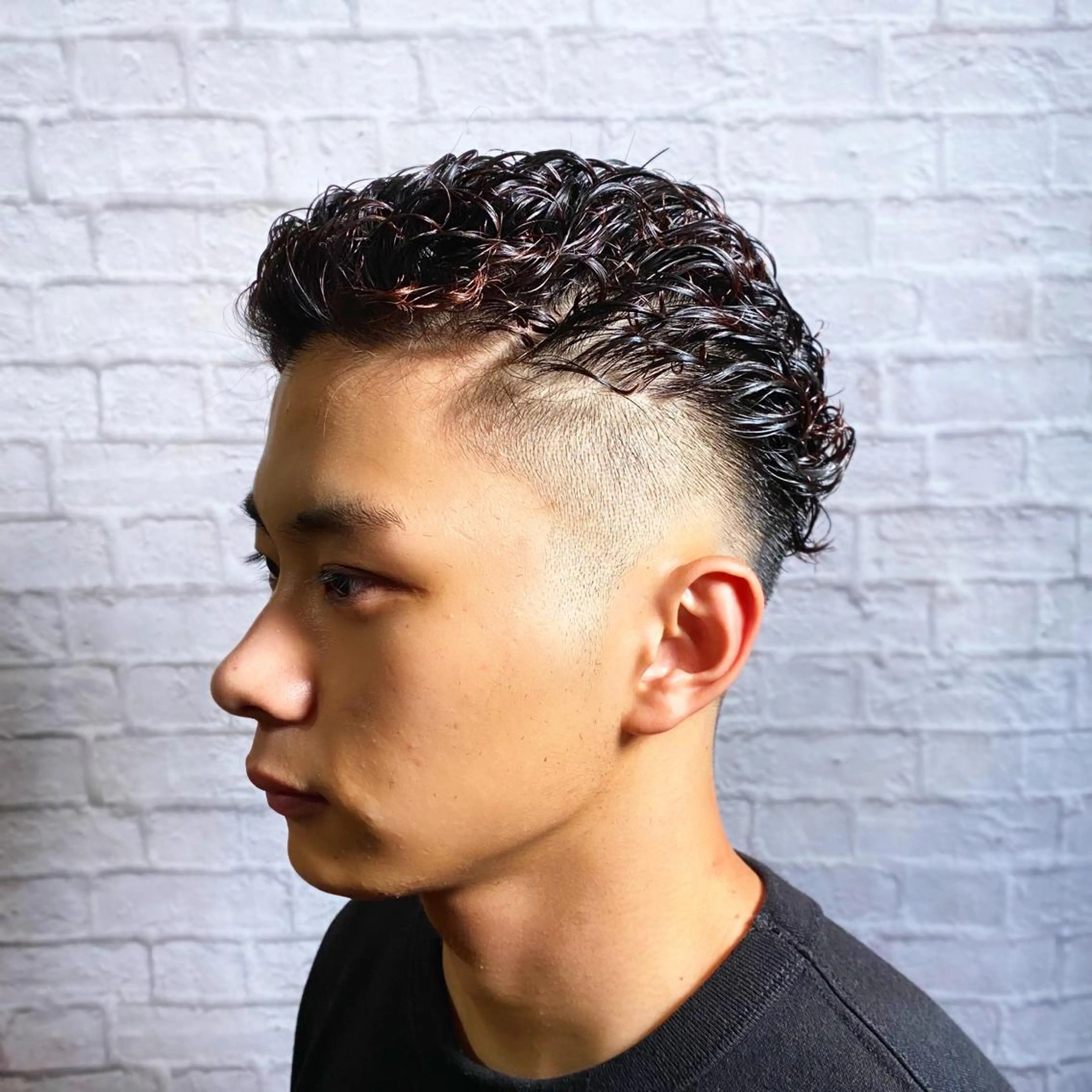 ショート カラー パーマ ヘアアレンジ メンズ カット パーマ メンズカット/パーマ 山崎航平💈のヘアスタイル