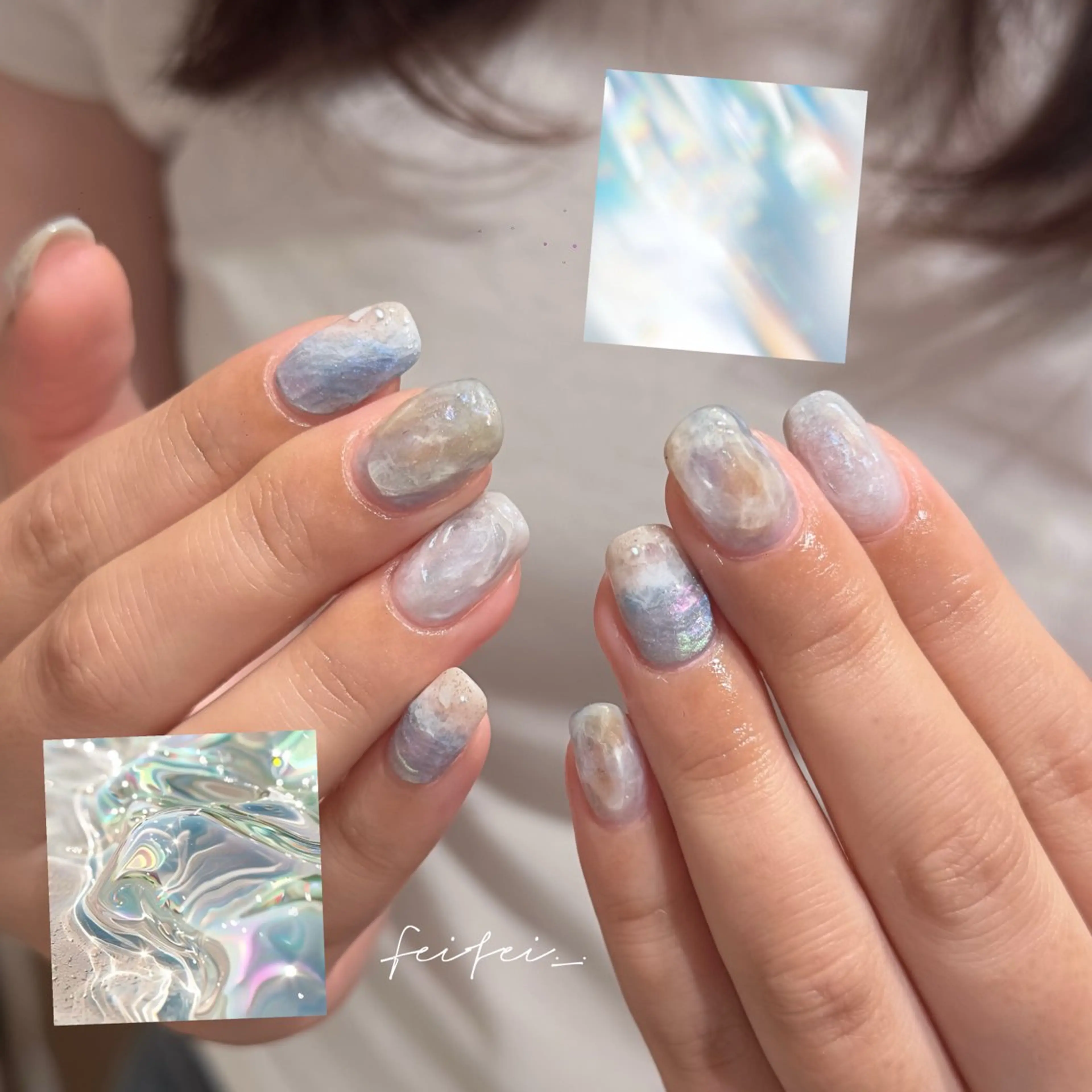 ネイル ハンドネイル 🎀フェイ フェイ🫧💗のネイルデザイン